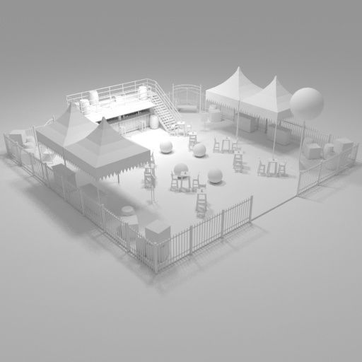 Container Bar und Möbel 3d model