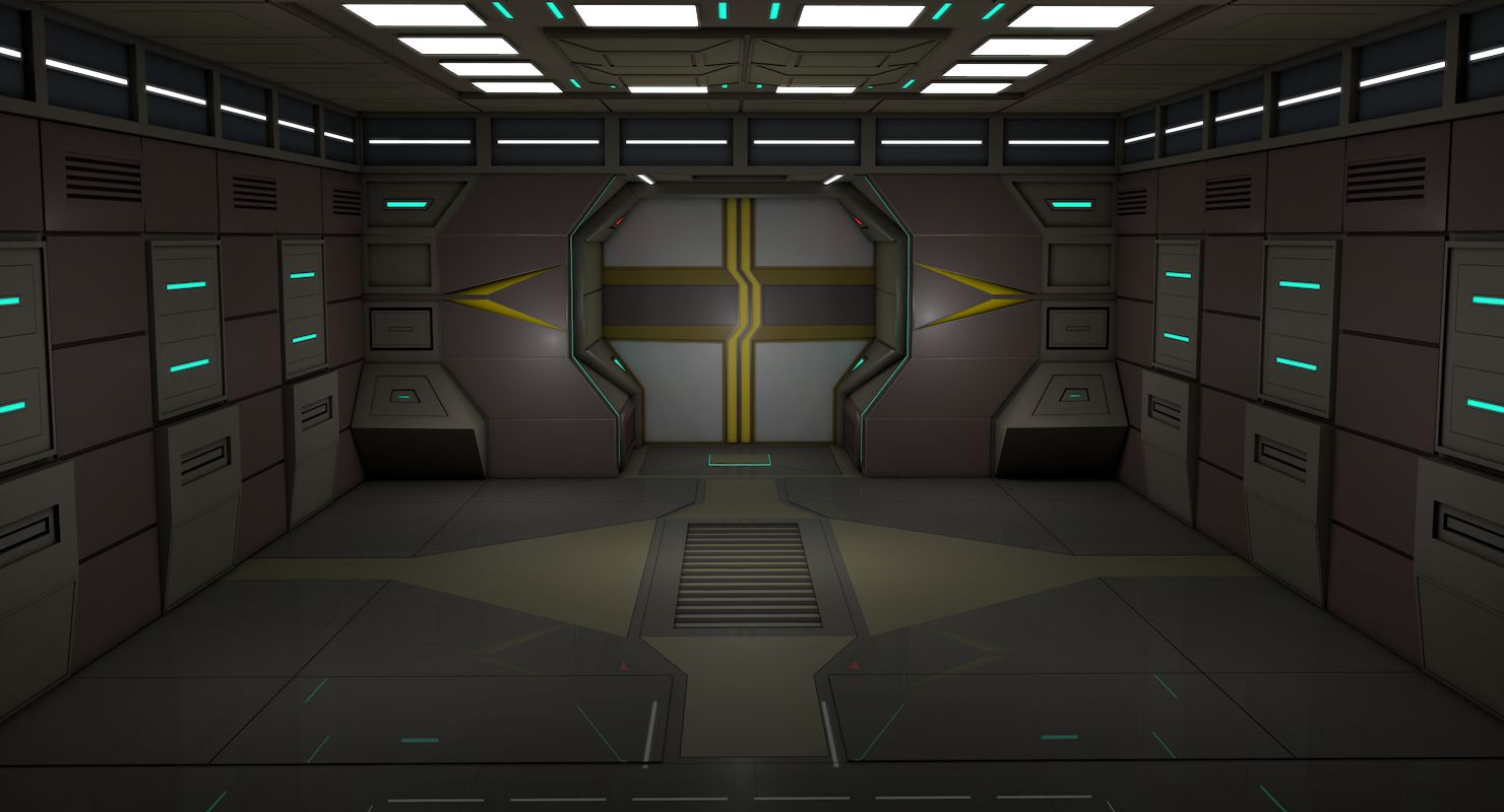 Sci Fi Room 3d model