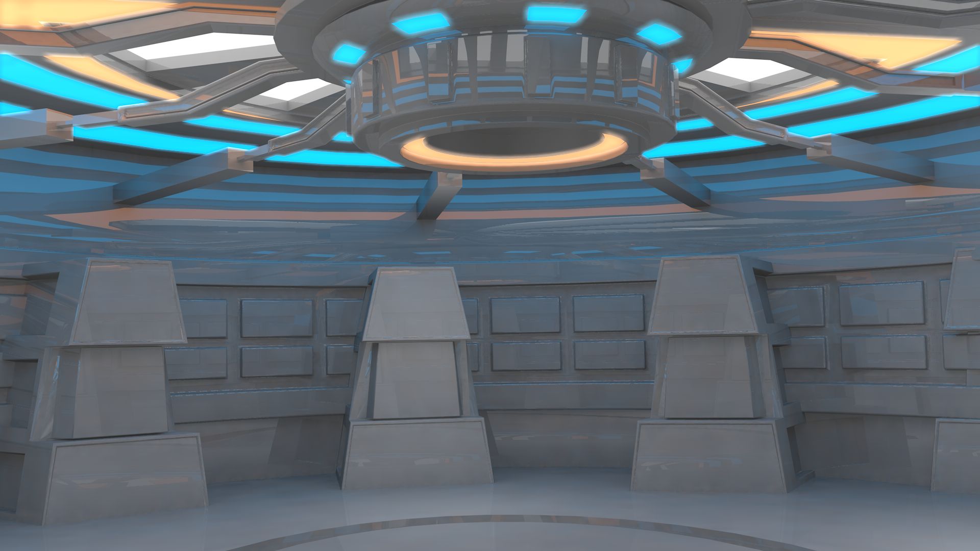 Sci Fi Room 3d model