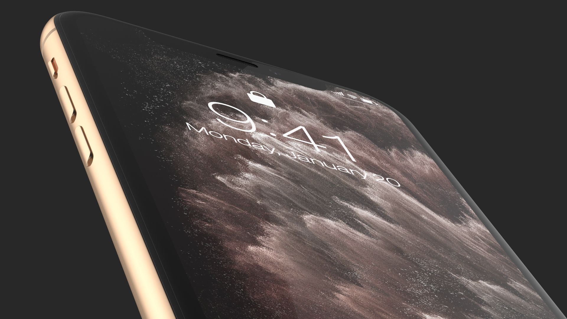 Apple iPhone 11 Proゴールド royalty-free 3d model - Preview no. 20