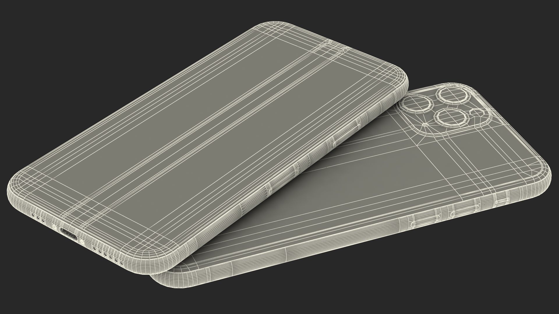 Apple iPhone 11 Proゴールド royalty-free 3d model - Preview no. 36