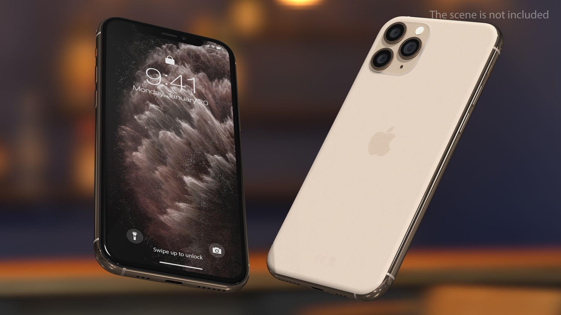 Apple iPhone 11 Proゴールド royalty-free 3d model - Preview no. 4