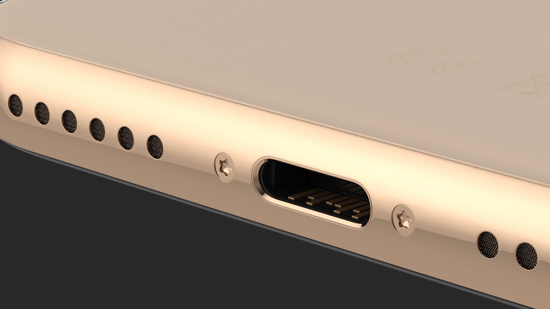 Apple iPhone 11 Proゴールド royalty-free 3d model - Preview no. 23