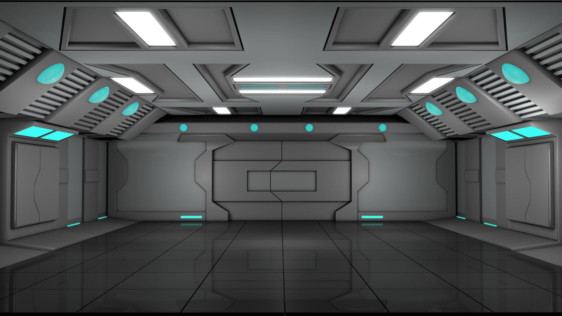 Sci Fi Room 3d model