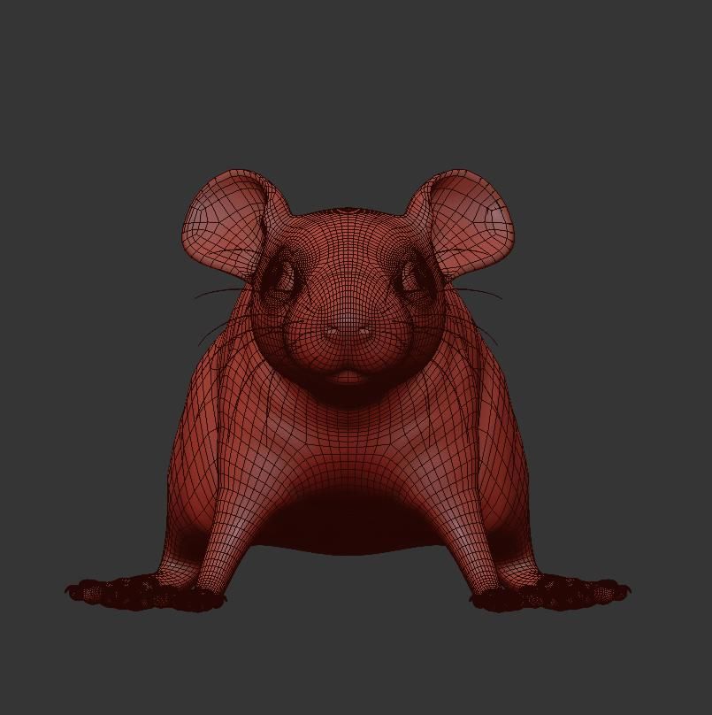 Animal Rat Mouse royalty-free 3d model - Preview no. 16