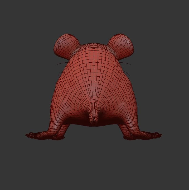 Animal Rat Mouse royalty-free 3d model - Preview no. 14