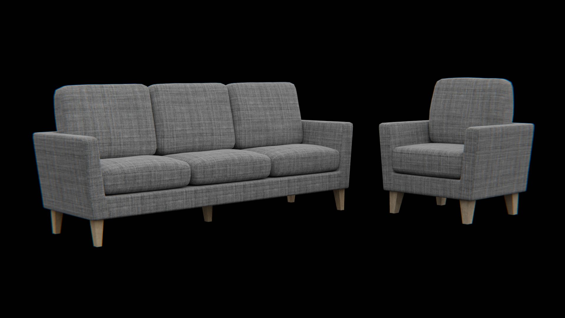 Möbel-Sofa 3d model