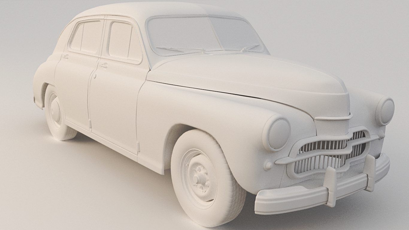 Gas M20, Pobeda 3d model