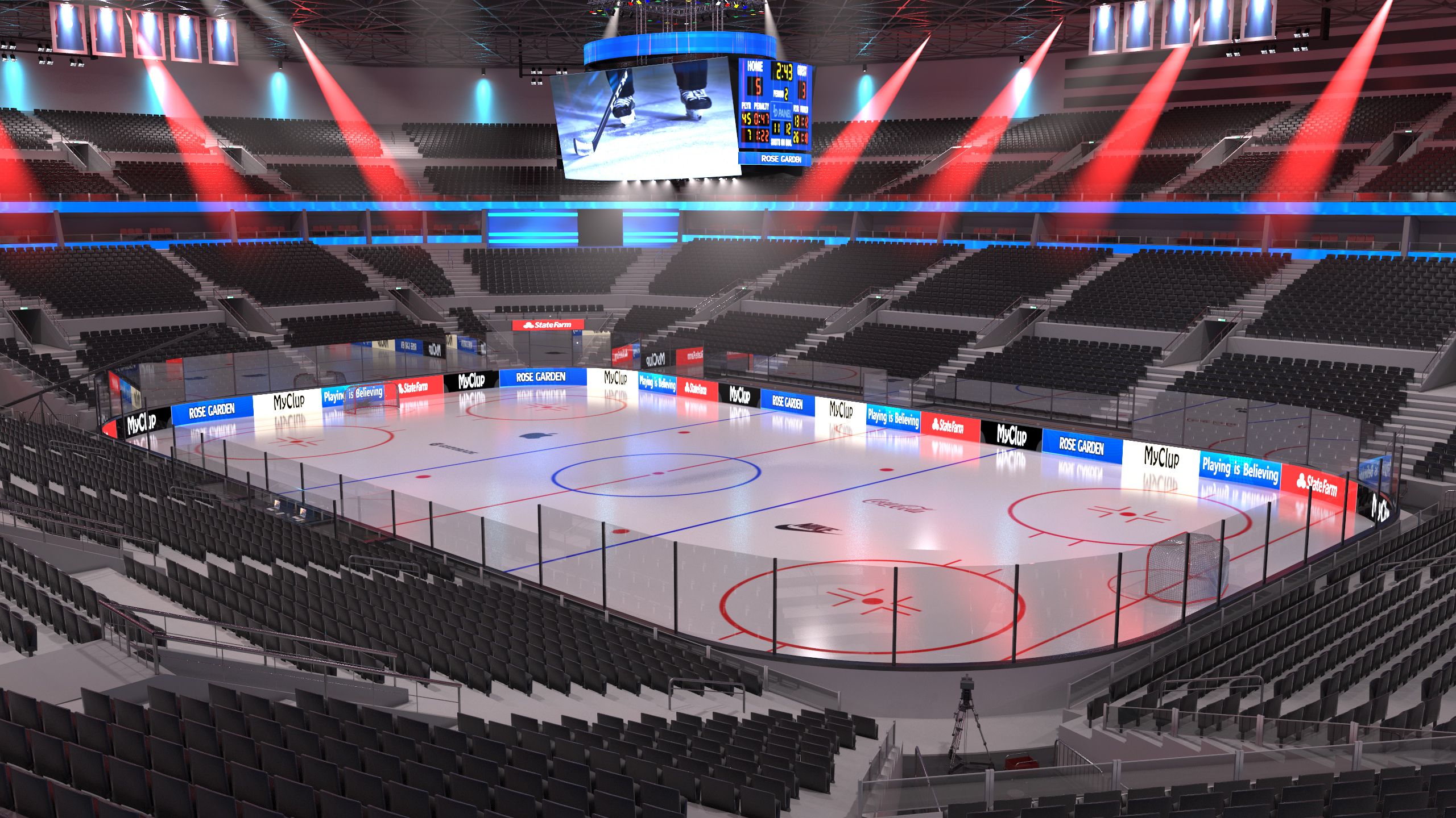 Hockey Arena - High detail royalty-free 3d model - Preview no. 20