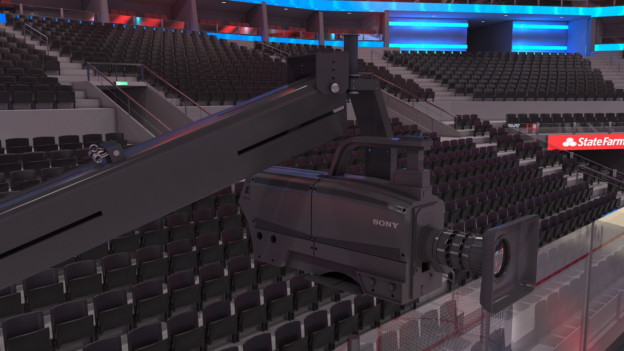 Hockey Arena - High detail royalty-free 3d model - Preview no. 7