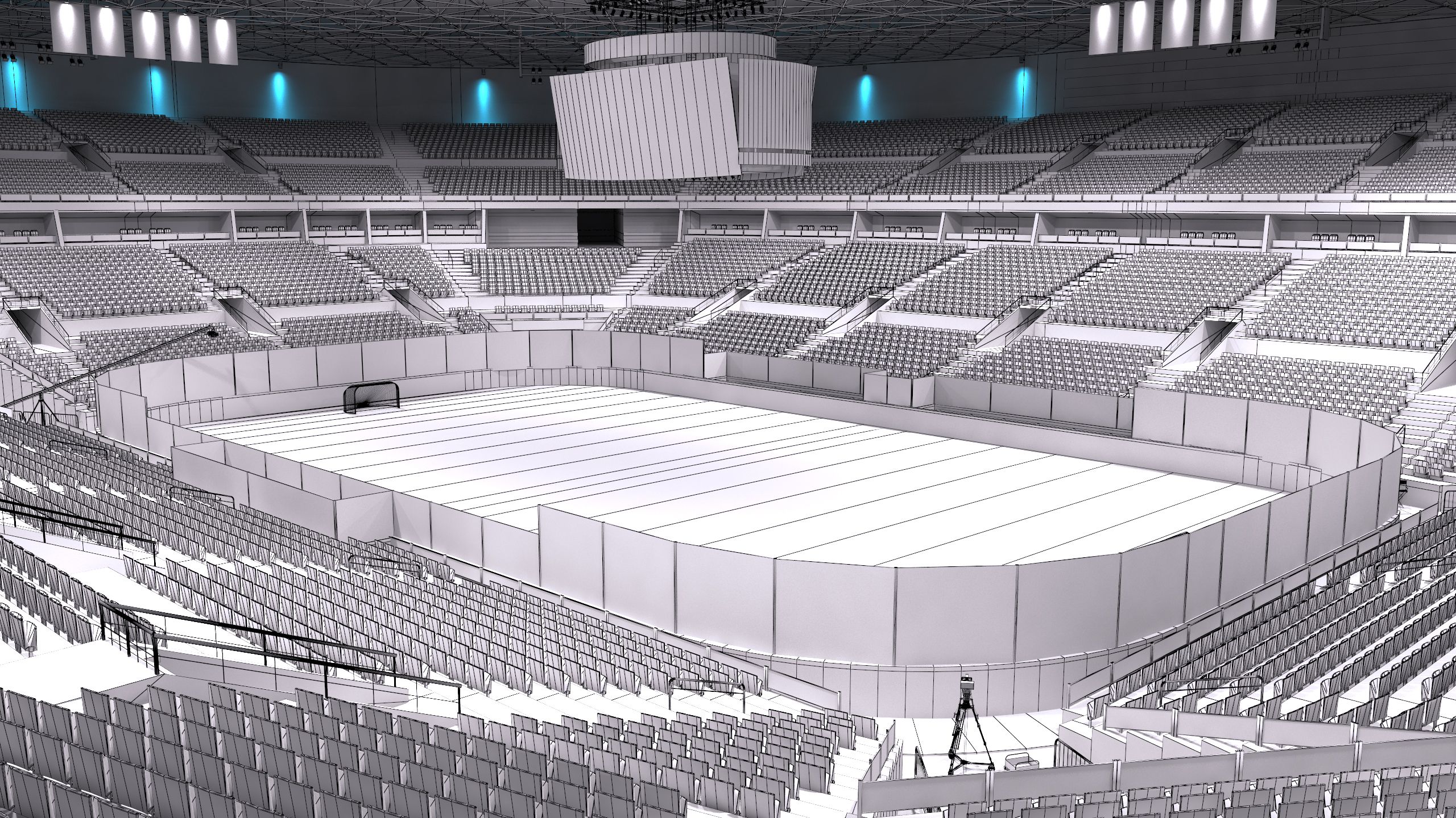 Hockey Arena - High detail royalty-free 3d model - Preview no. 27