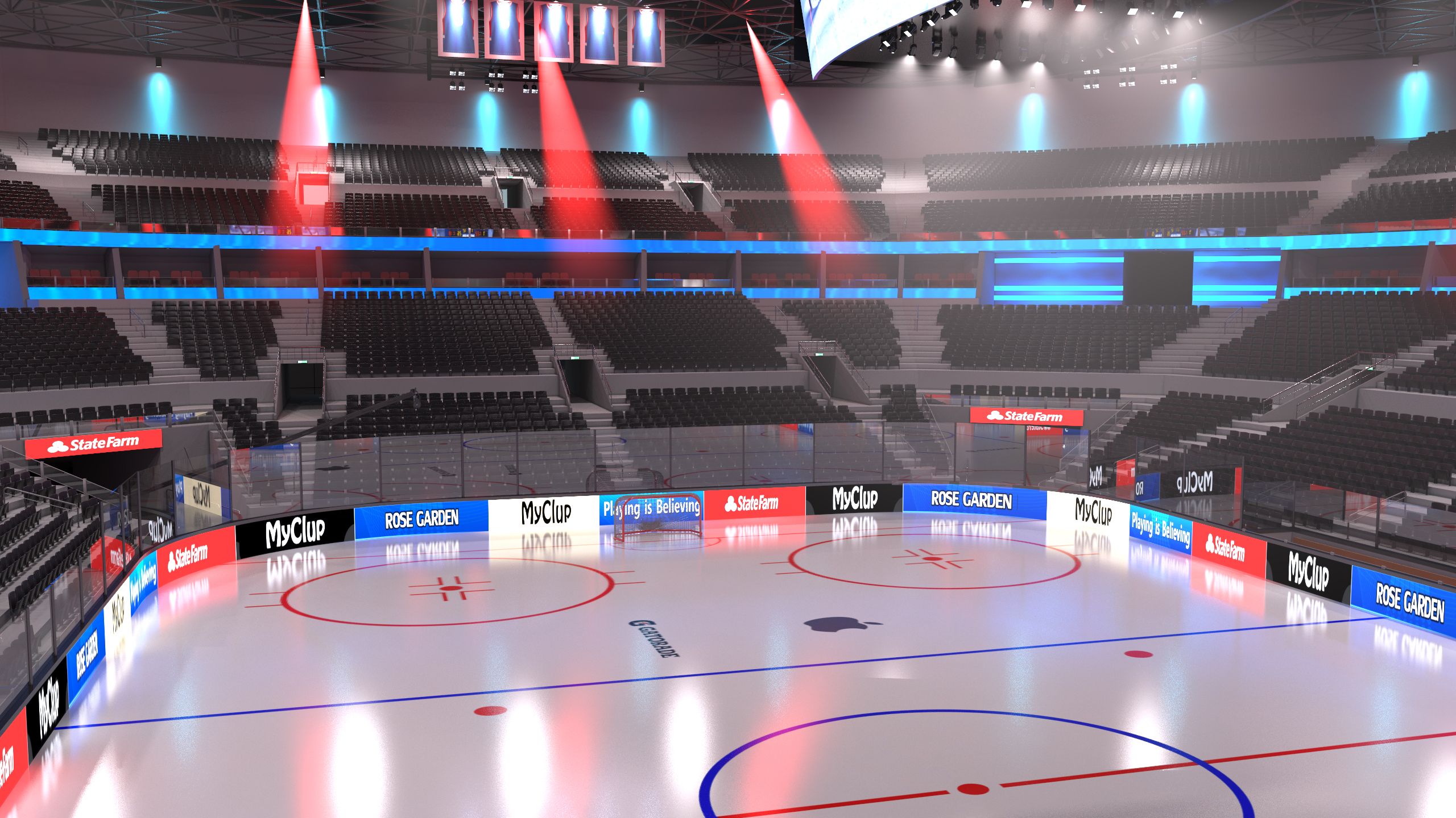 Hockey Arena - High detail royalty-free 3d model - Preview no. 13