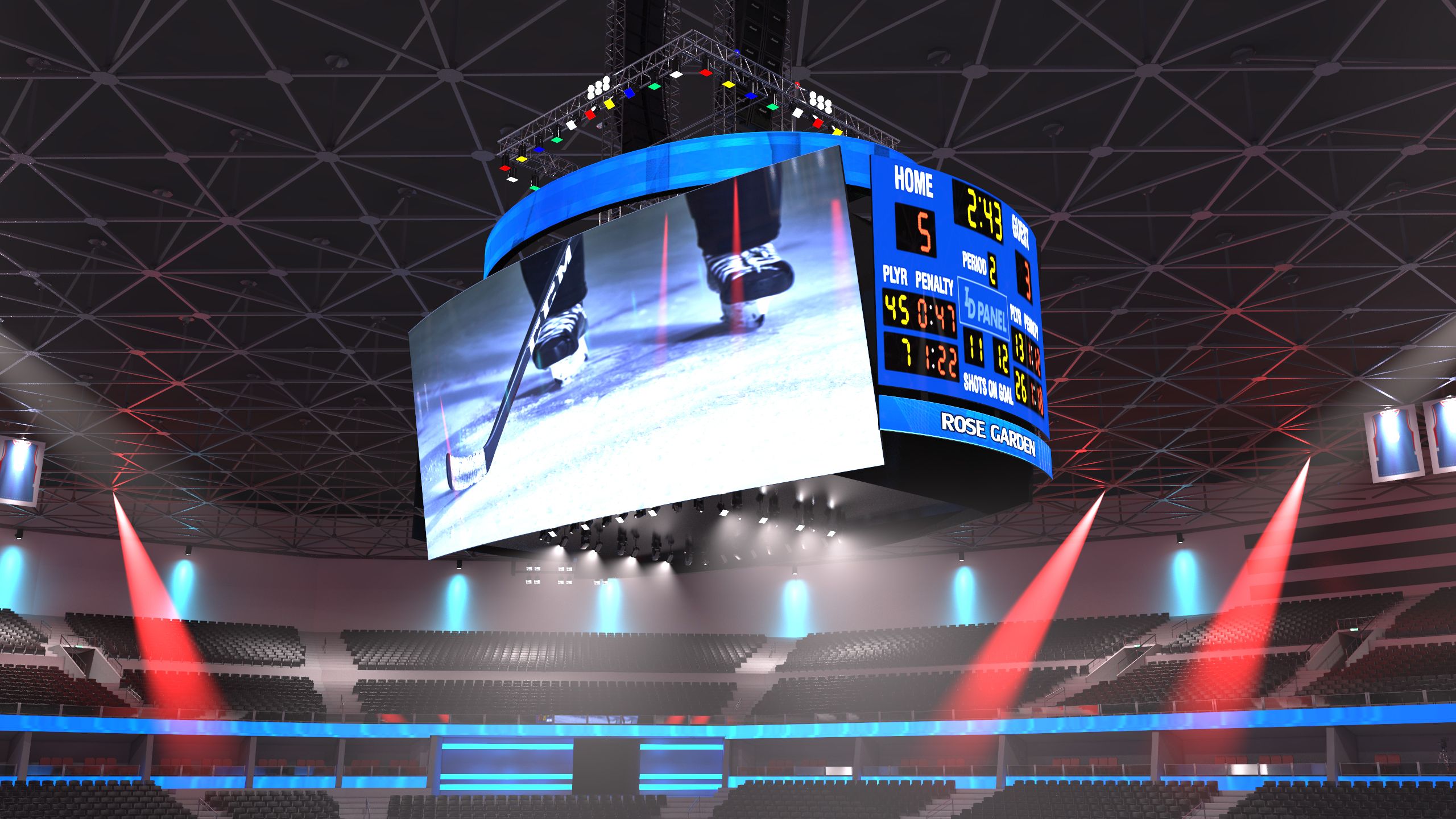 Hockey Arena - High detail royalty-free 3d model - Preview no. 18