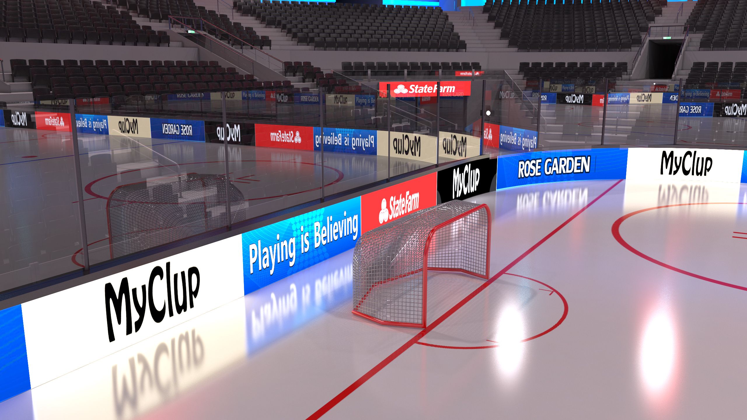 Hockey Arena - High detail royalty-free 3d model - Preview no. 10