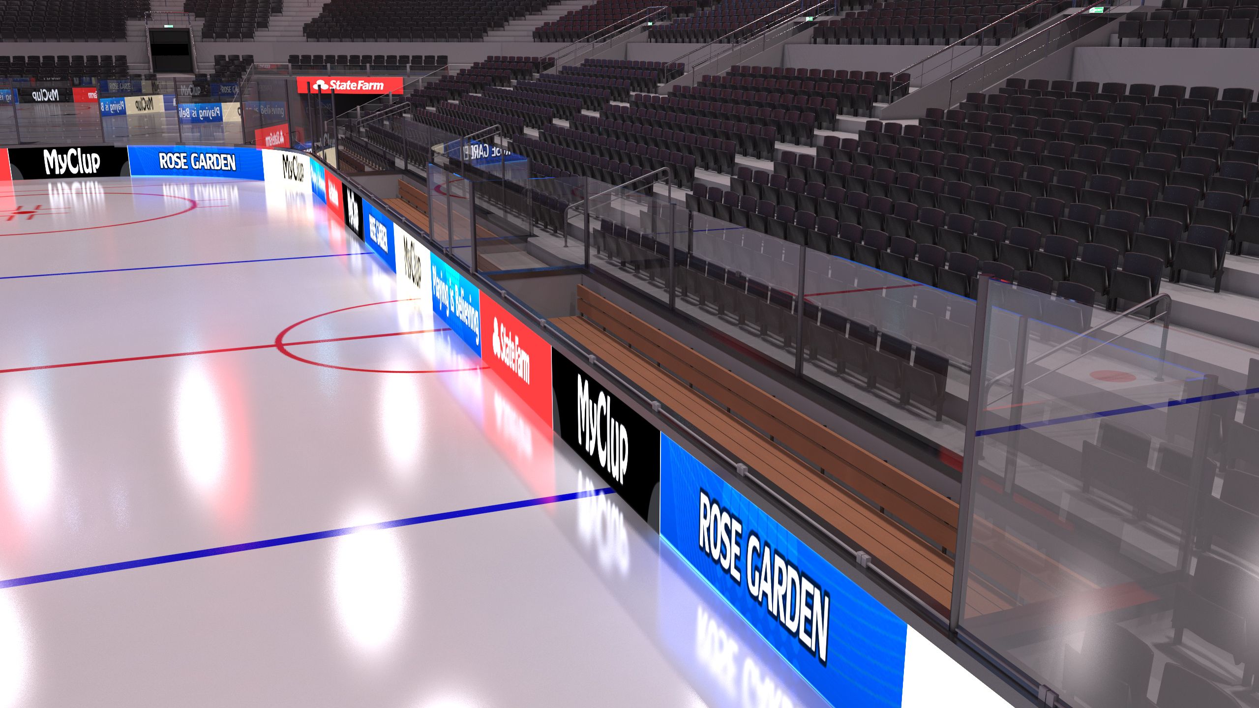 Hockey Arena - High detail royalty-free 3d model - Preview no. 14