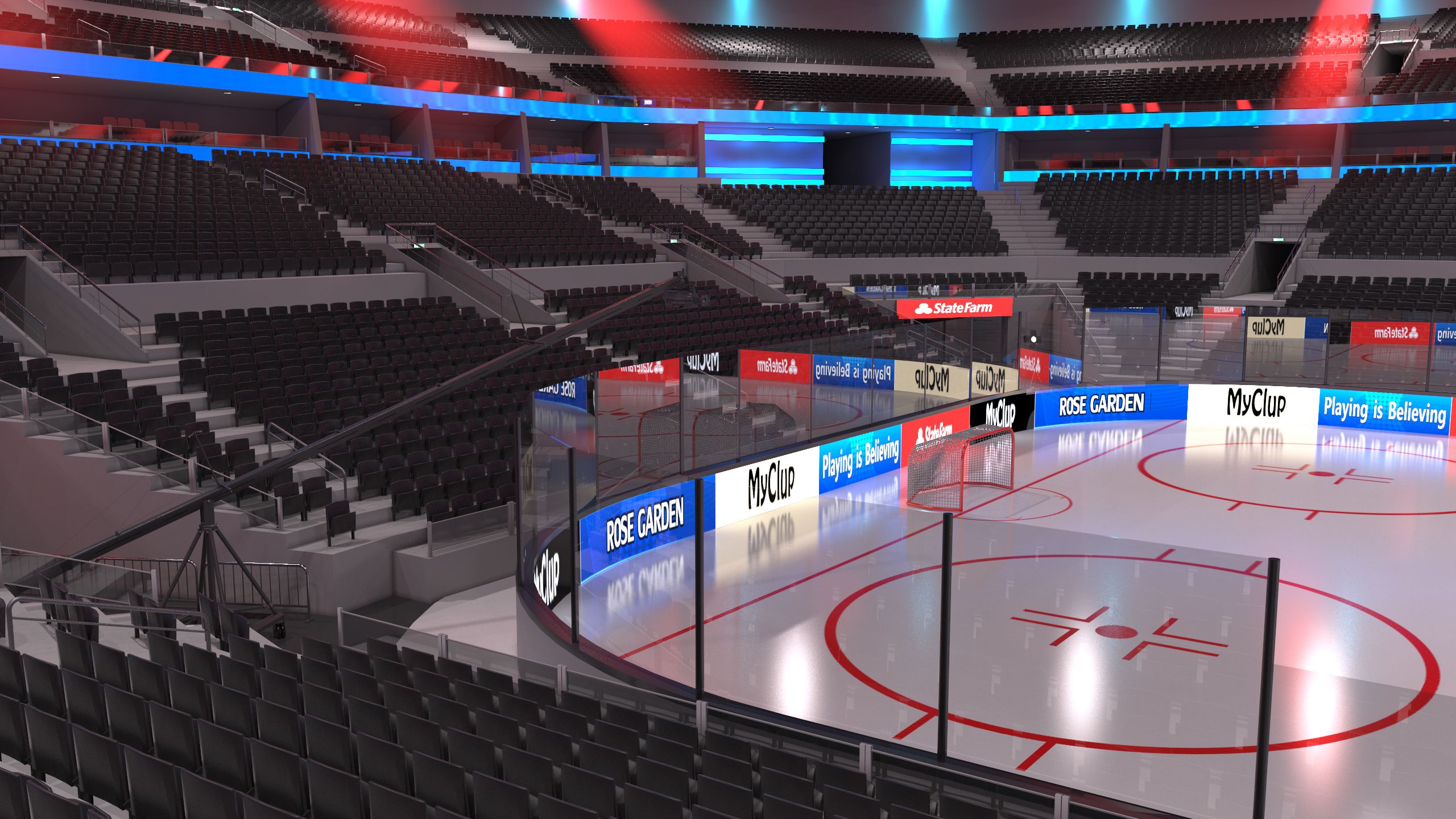 Hockey Arena - High detail royalty-free 3d model - Preview no. 8