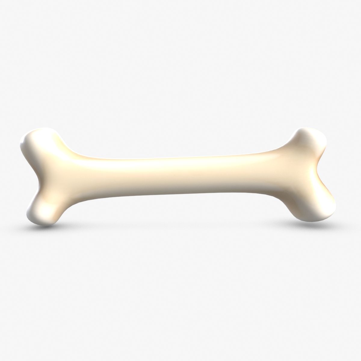 Мультфильм кость 3d model