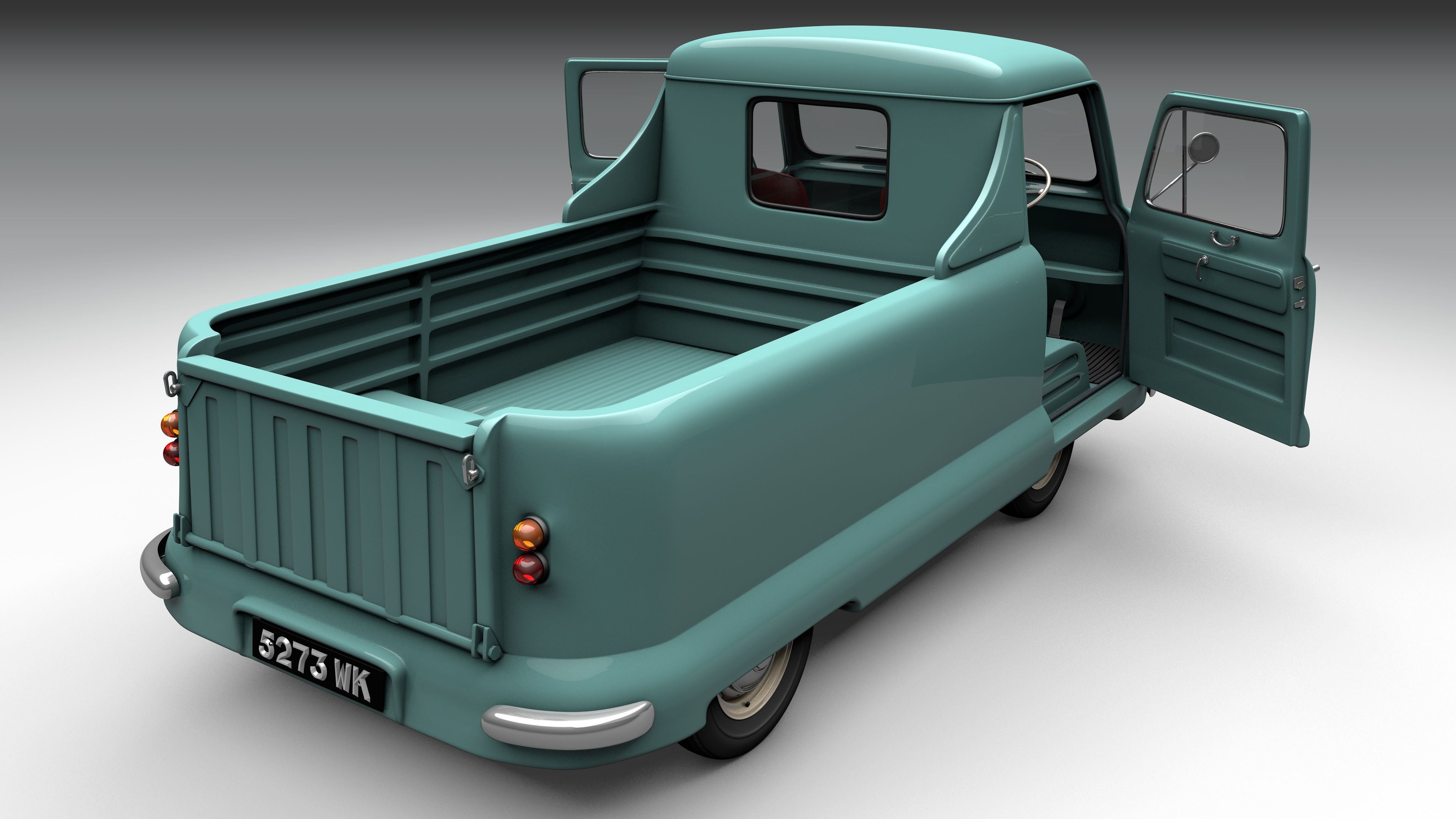 Standard Atlas Pickup 1958 royalty-free 3d model - Preview no. 5