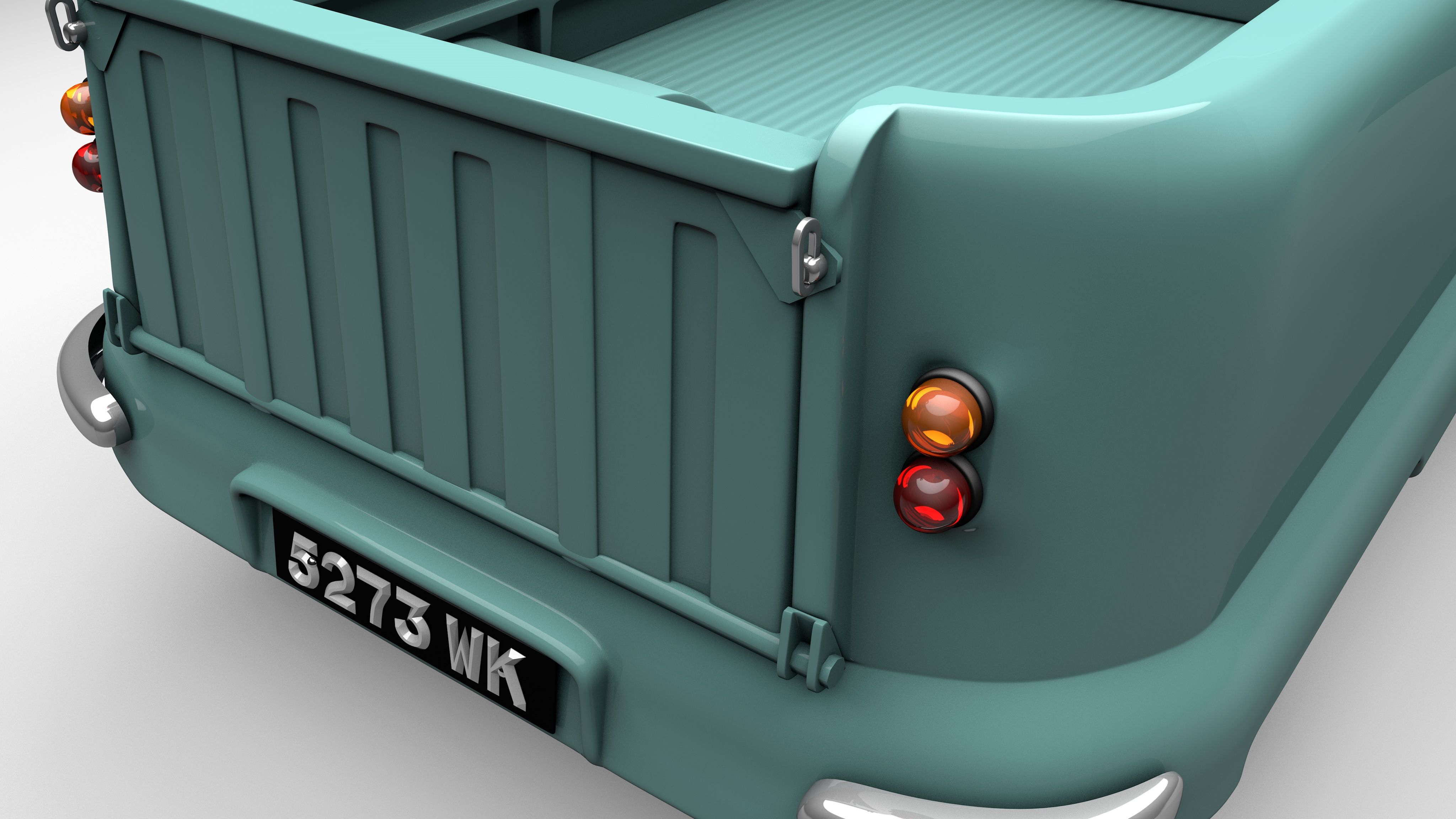 Standard Atlas Pickup 1958 royalty-free 3d model - Preview no. 6