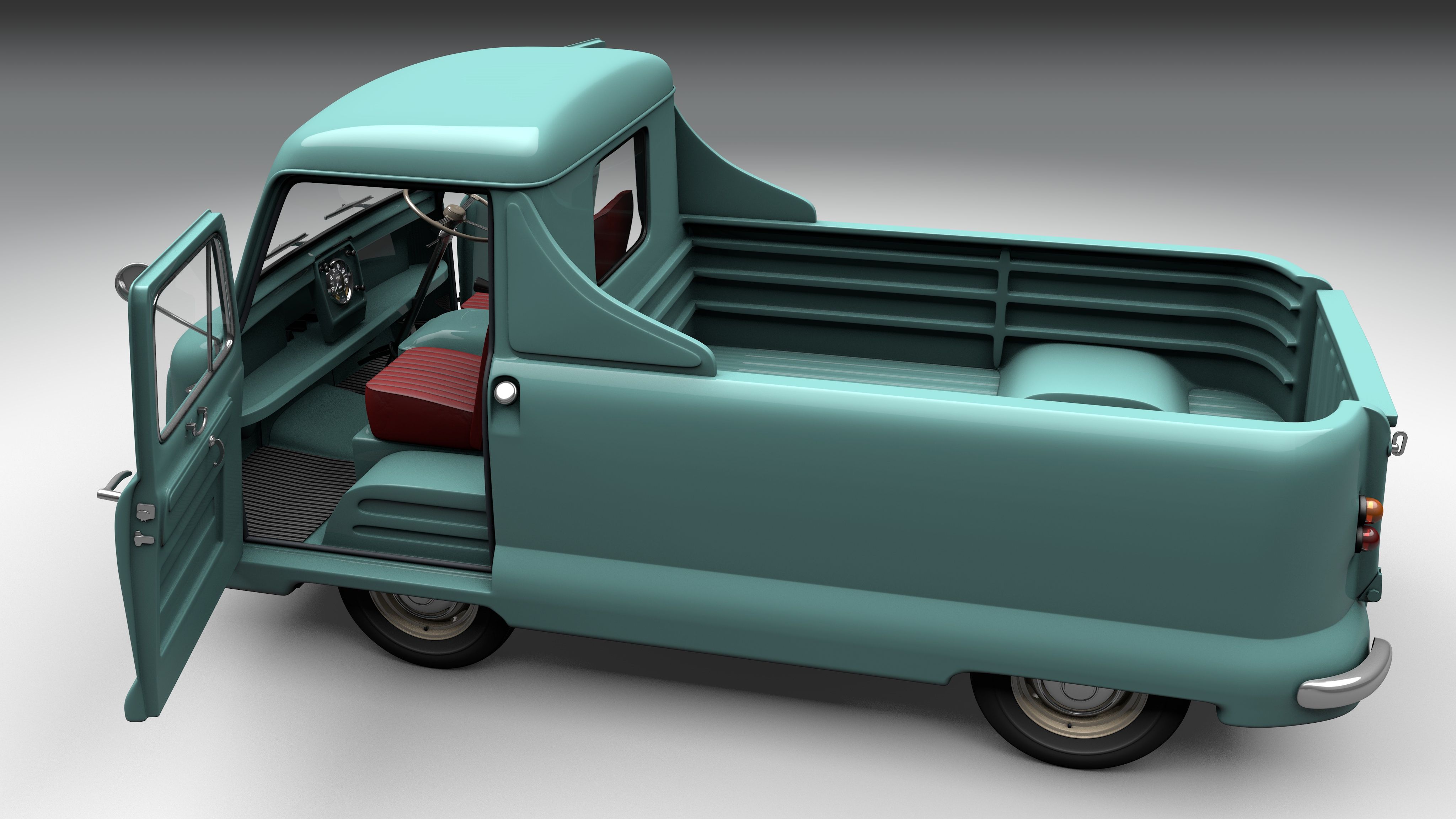 Standard Atlas Pickup 1958 royalty-free 3d model - Preview no. 8