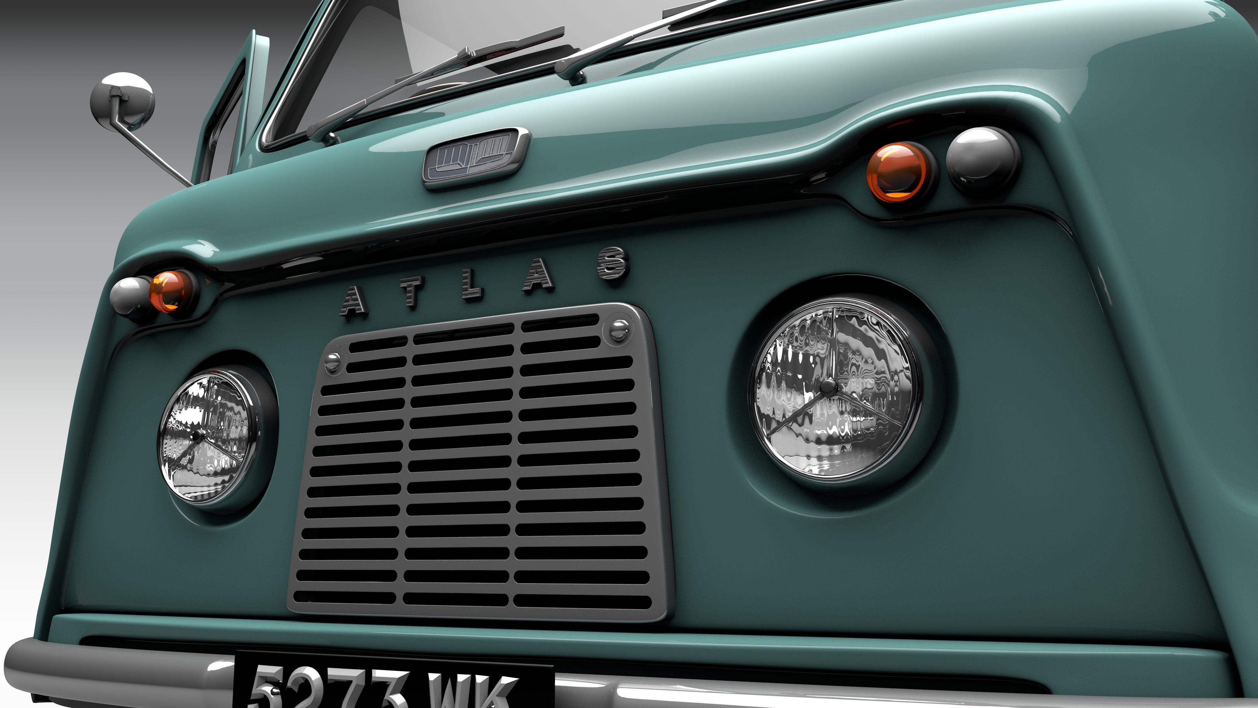 Standard Atlas Pickup 1958 royalty-free 3d model - Preview no. 10