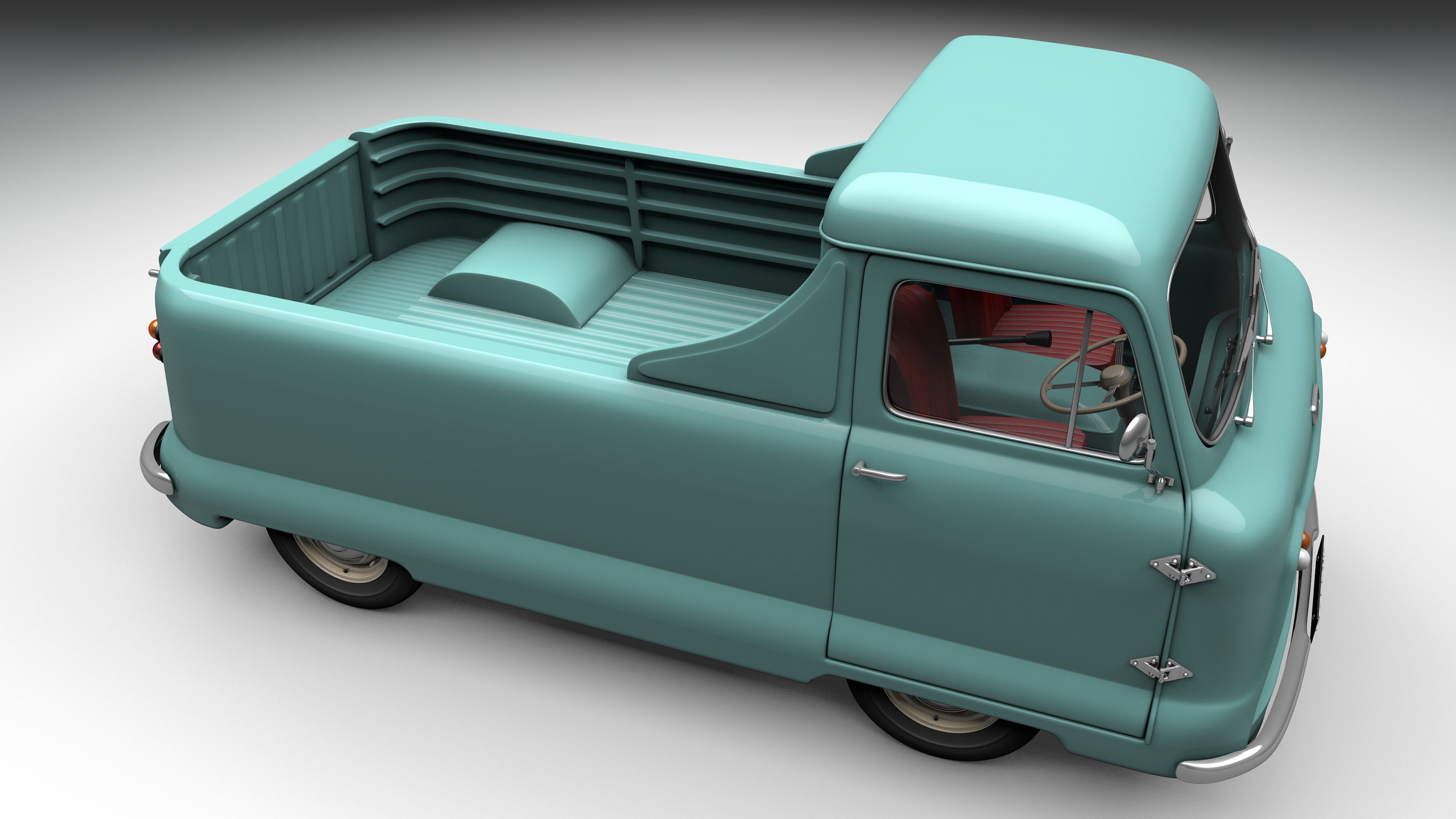 Standard Atlas Pickup 1958 royalty-free 3d model - Preview no. 2