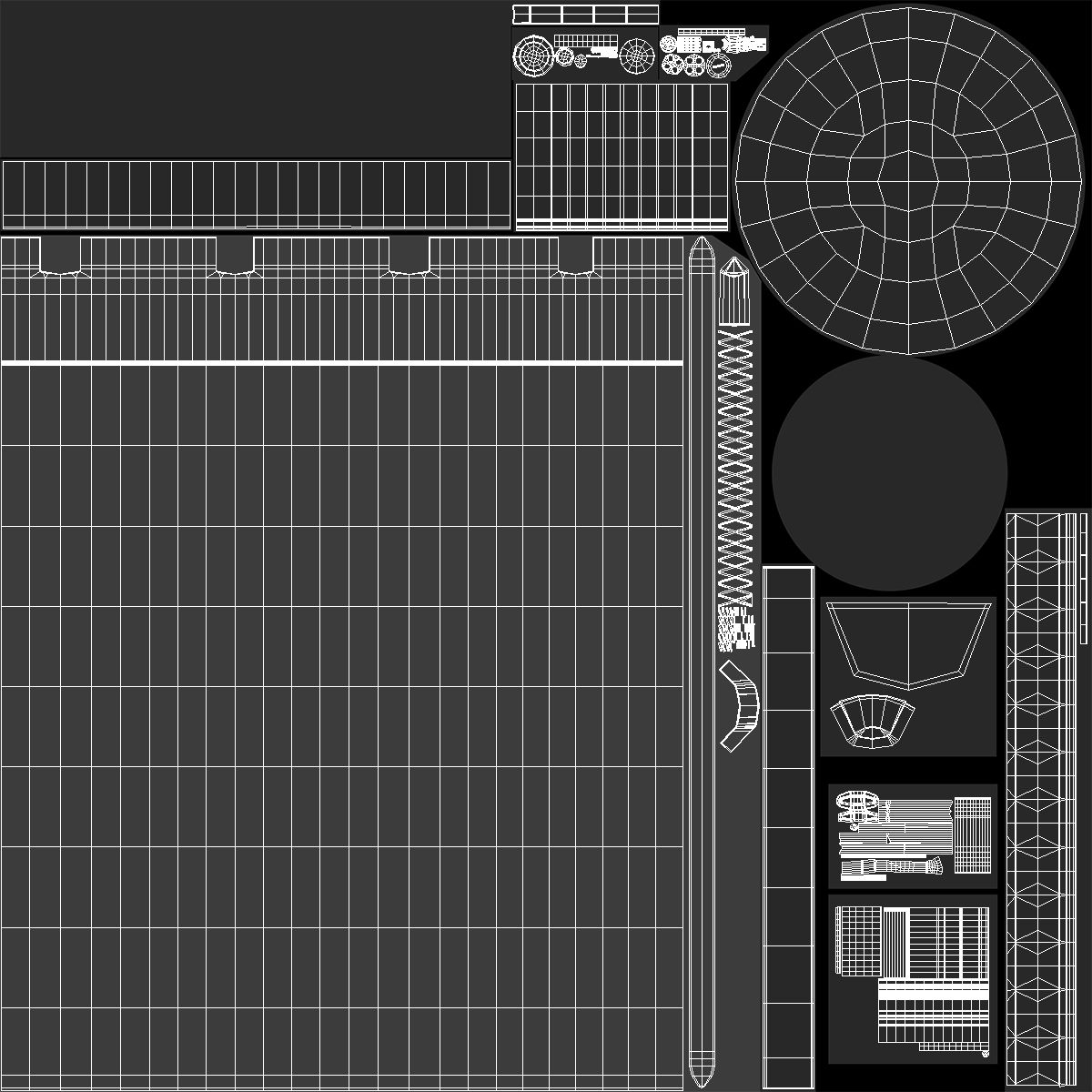 Heavy Lift Launch Vehicle royalty-free 3d model - Preview no. 18