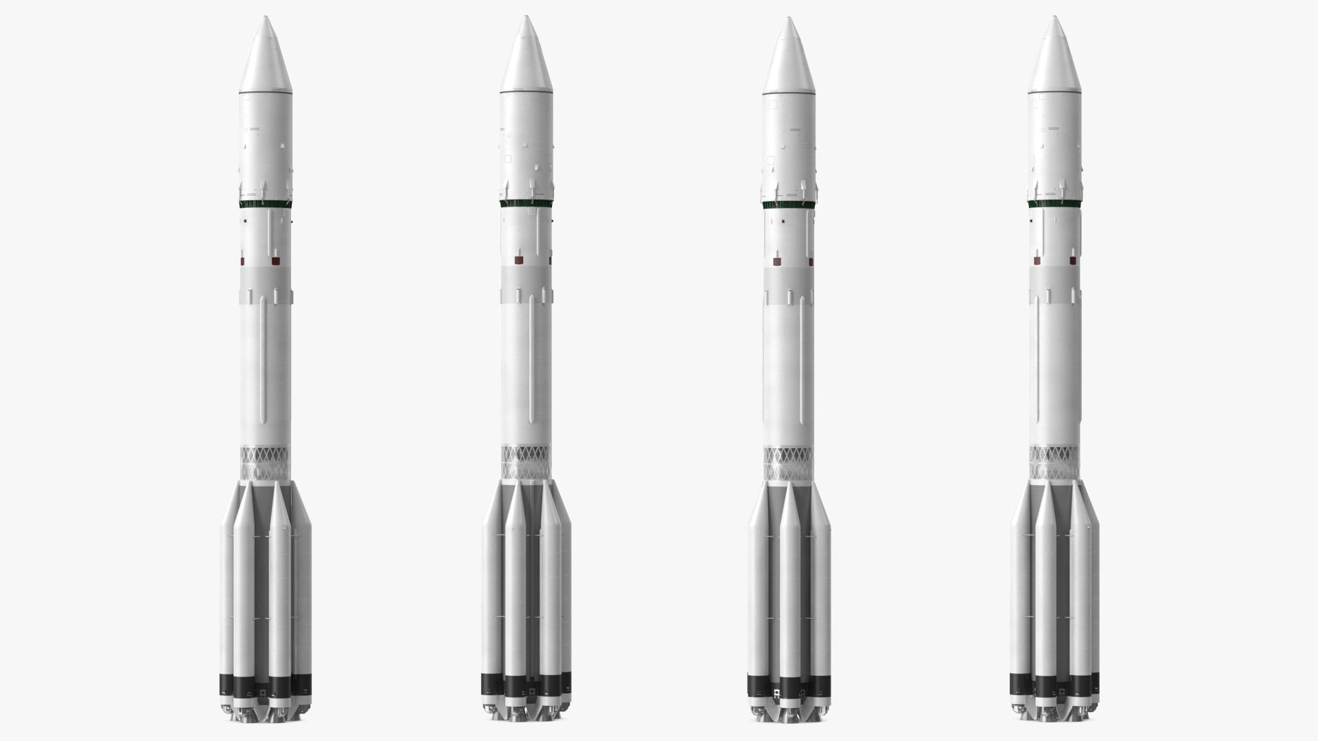 Heavy Lift Launch Vehicle royalty-free 3d model - Preview no. 8