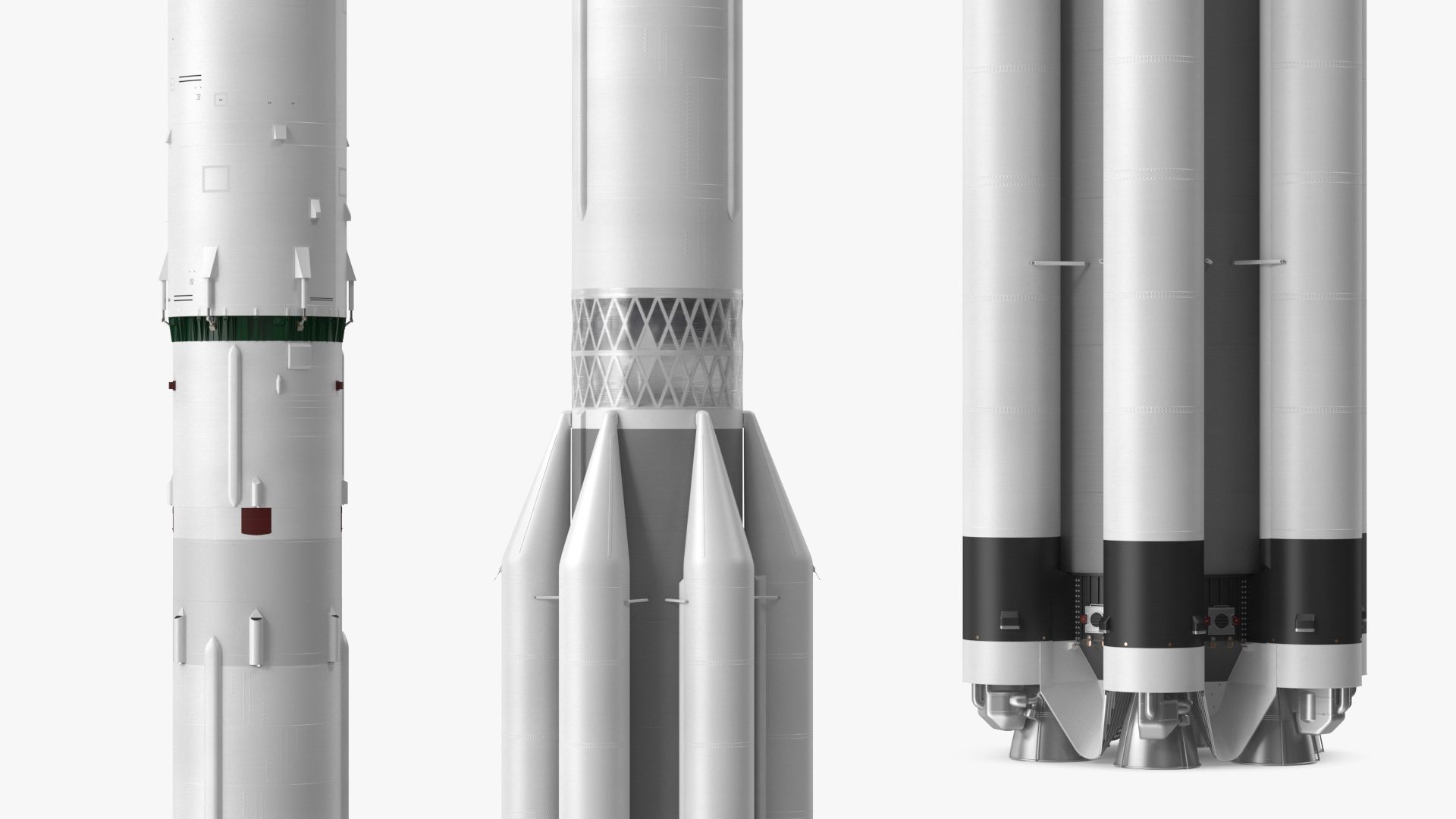 Heavy Lift Launch Vehicle royalty-free 3d model - Preview no. 9