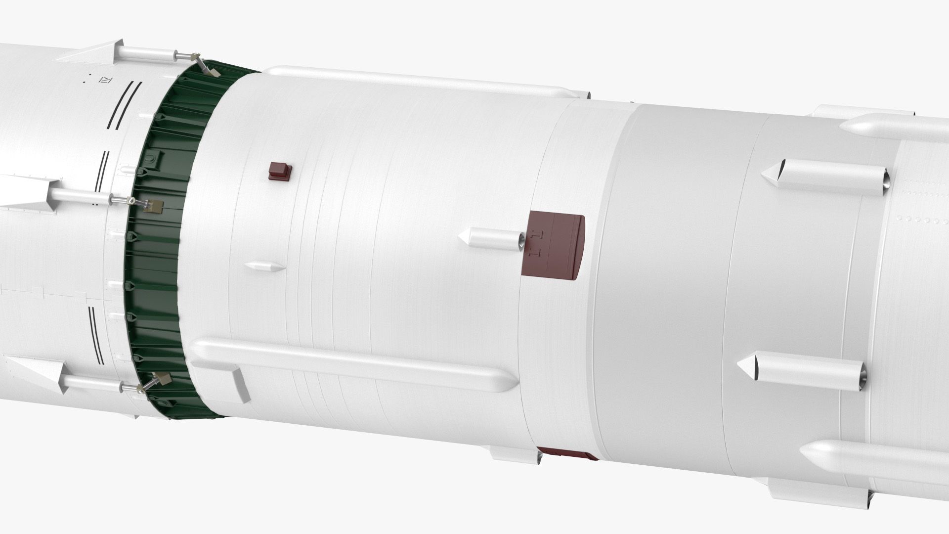 Heavy Lift Launch Vehicle royalty-free 3d model - Preview no. 10