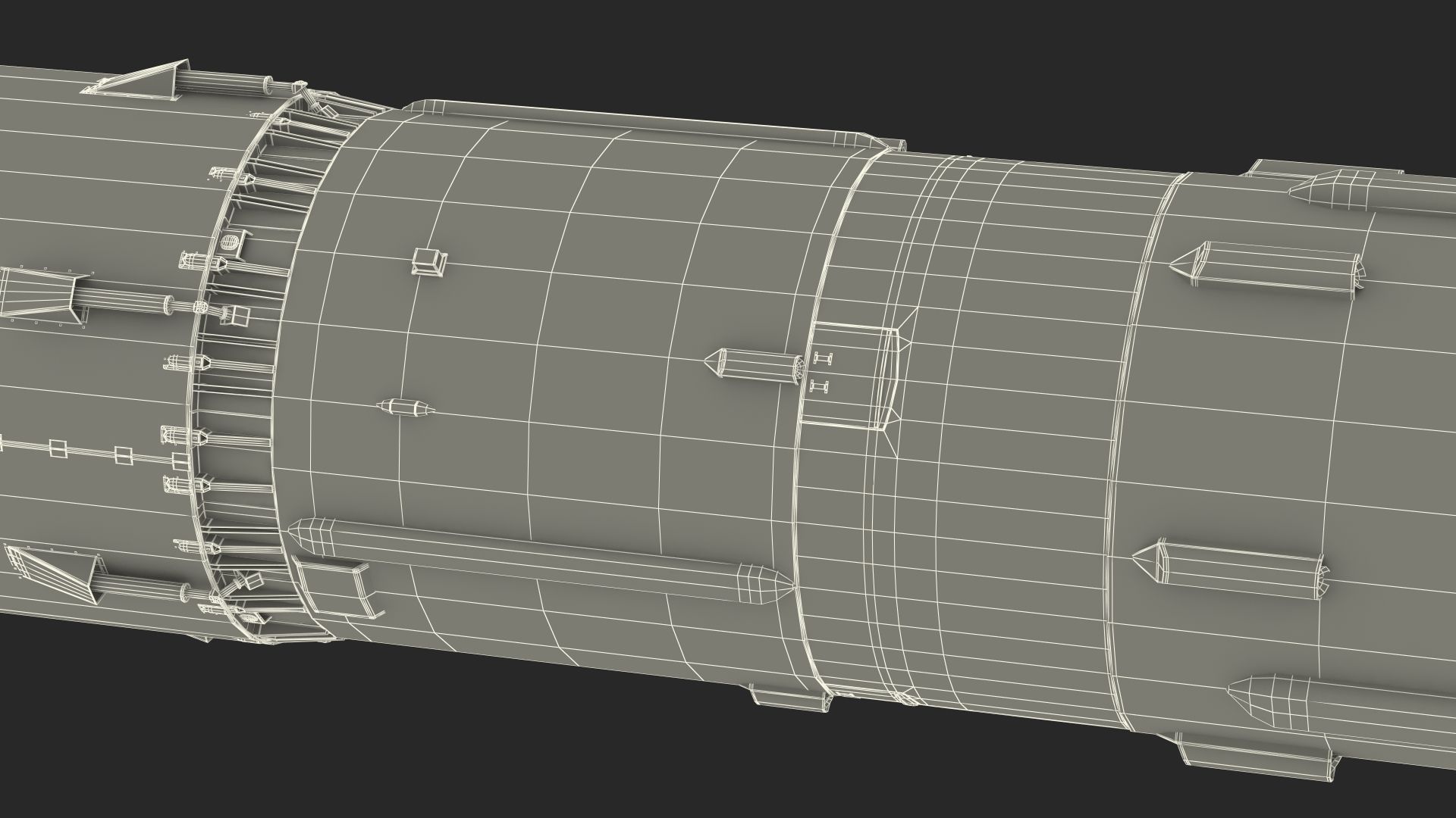 Heavy Lift Launch Vehicle royalty-free 3d model - Preview no. 27