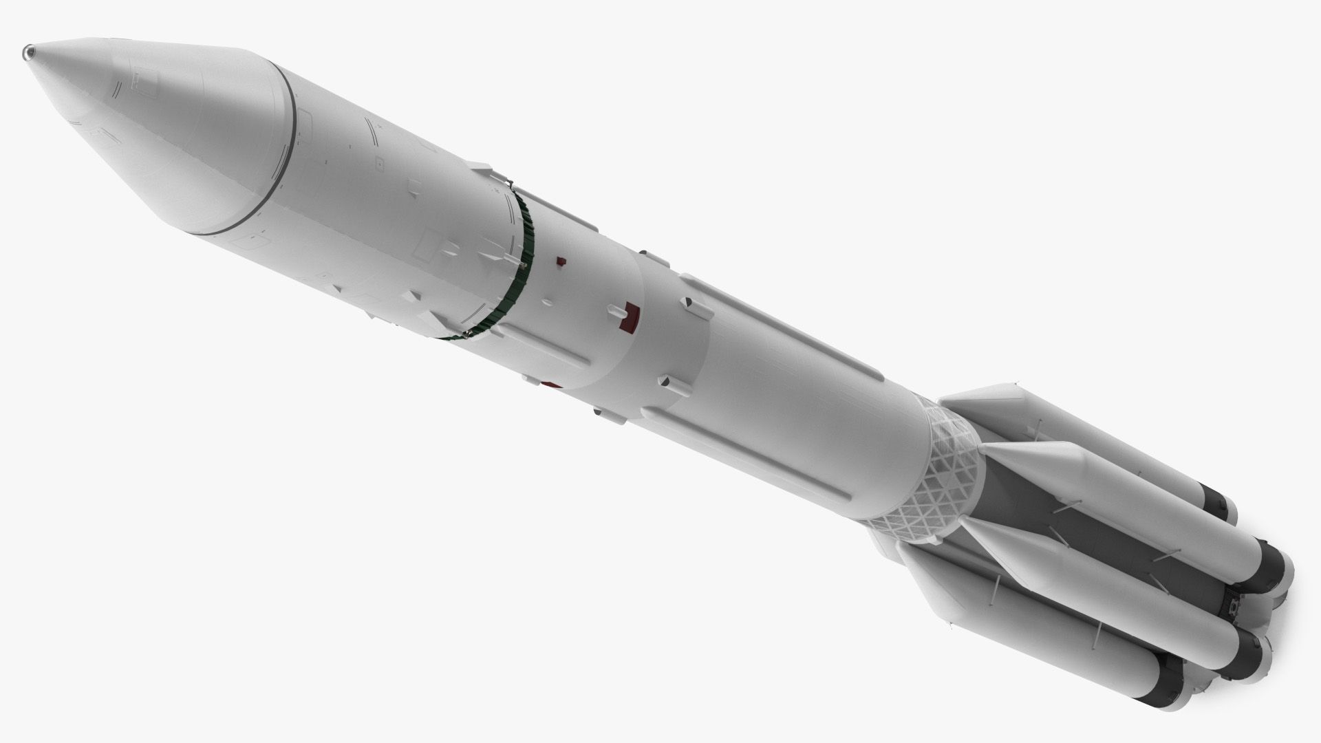 Heavy Lift Launch Vehicle royalty-free 3d model - Preview no. 7