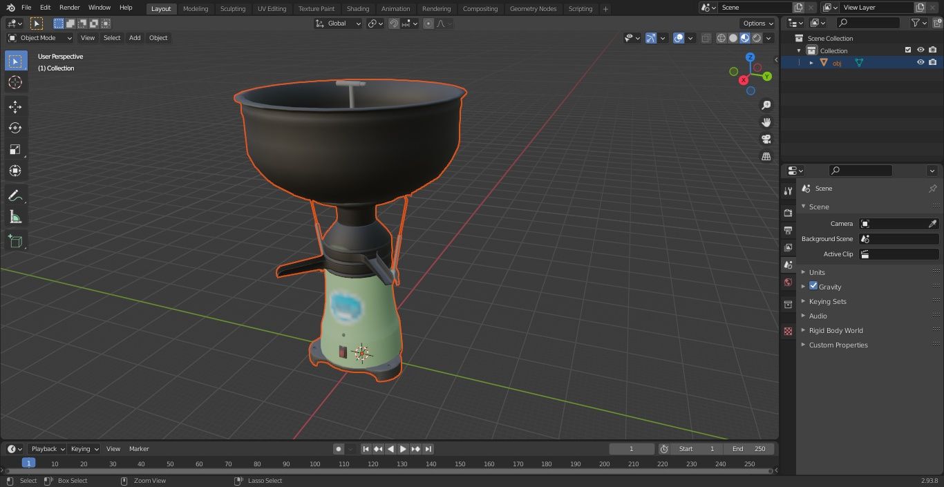 Milchcreme-Separator royalty-free 3d model - Preview no. 22