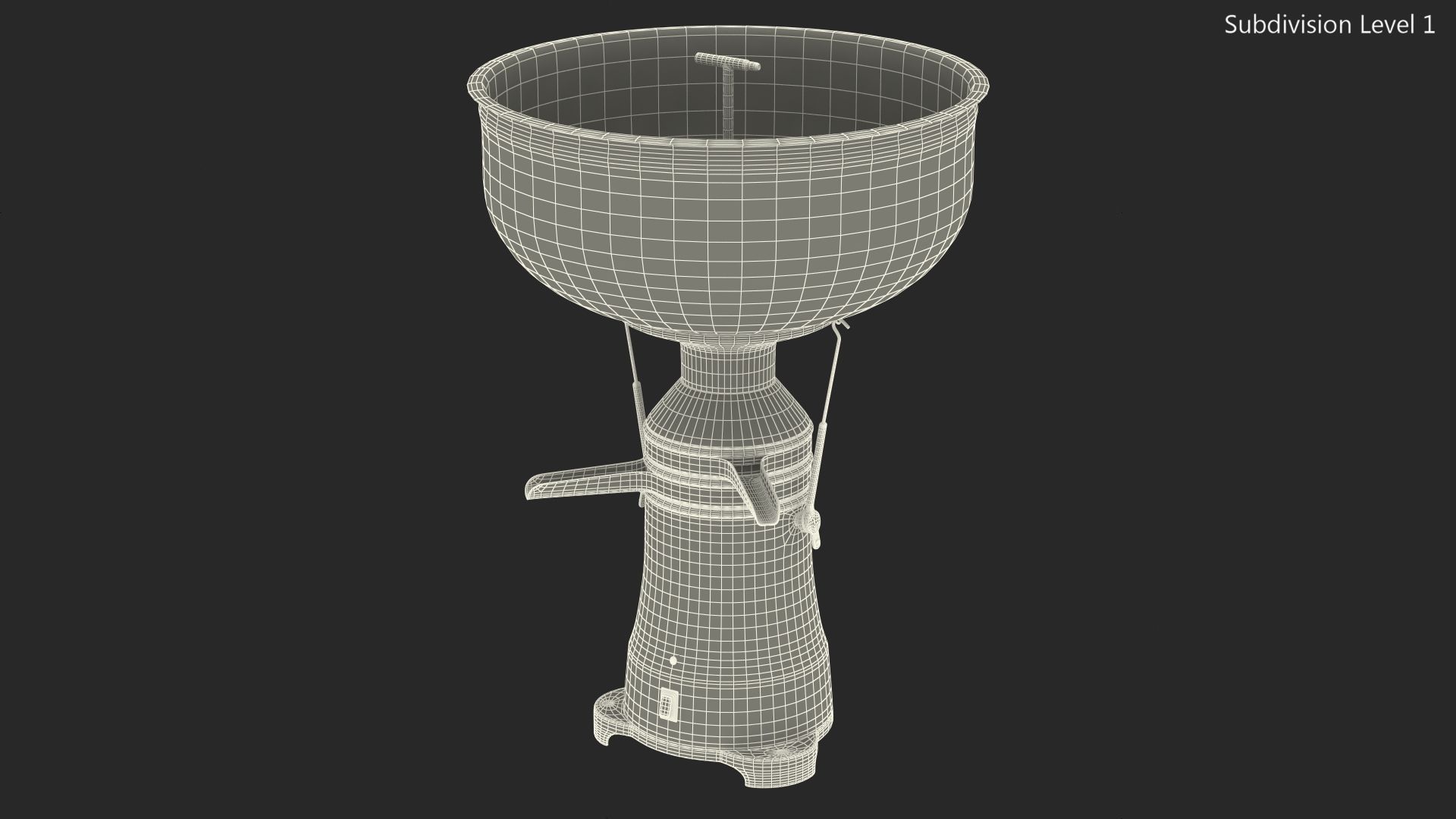 Milchcreme-Separator royalty-free 3d model - Preview no. 16