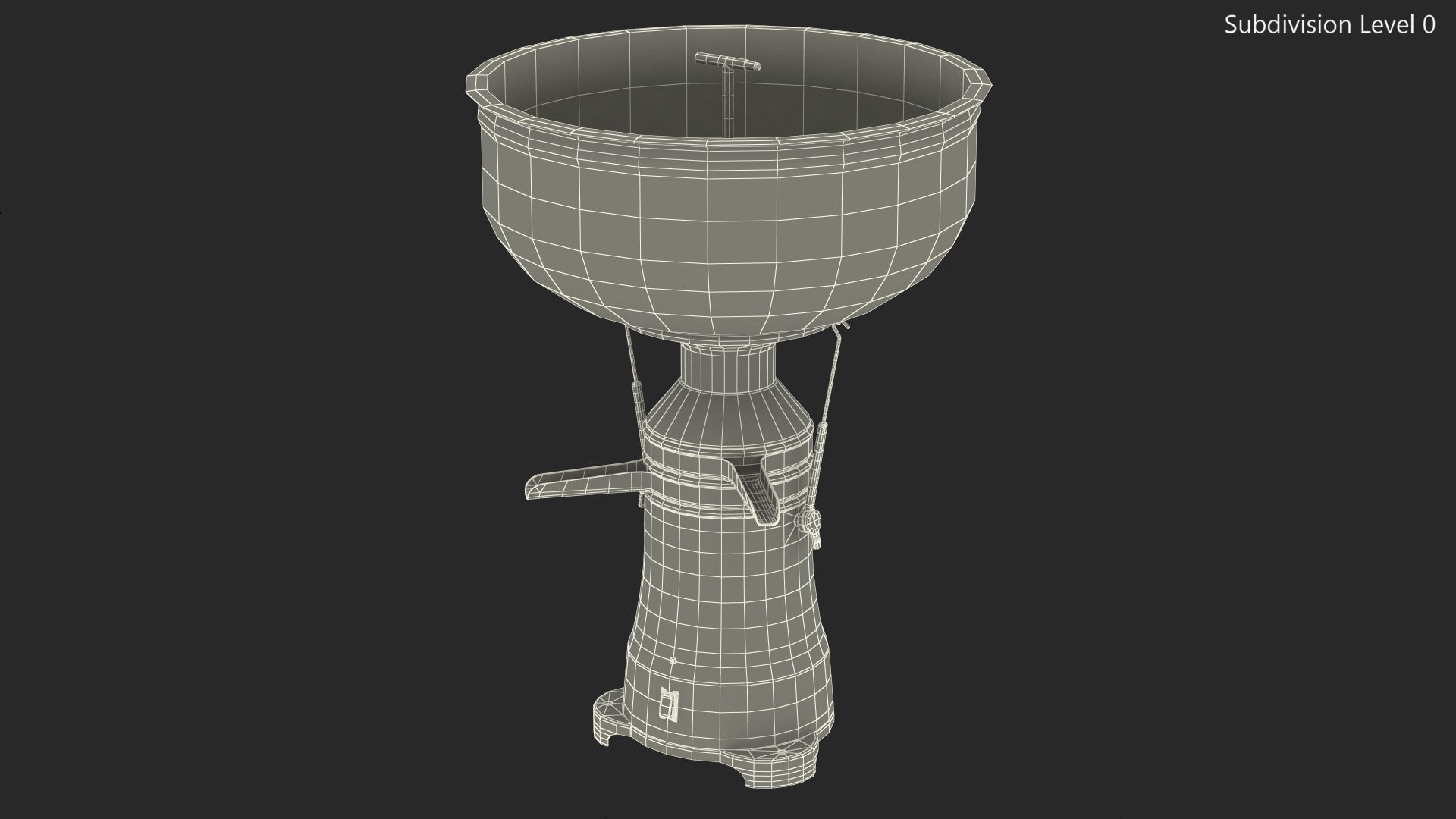 Milchcreme-Separator royalty-free 3d model - Preview no. 15