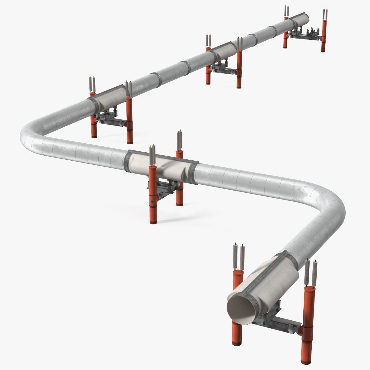 Gas-Pipeline 3d model