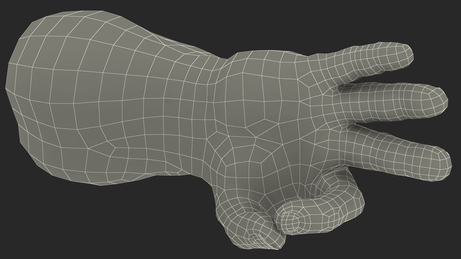 Hulk Hands Alright royalty-free 3d model - Preview no. 31