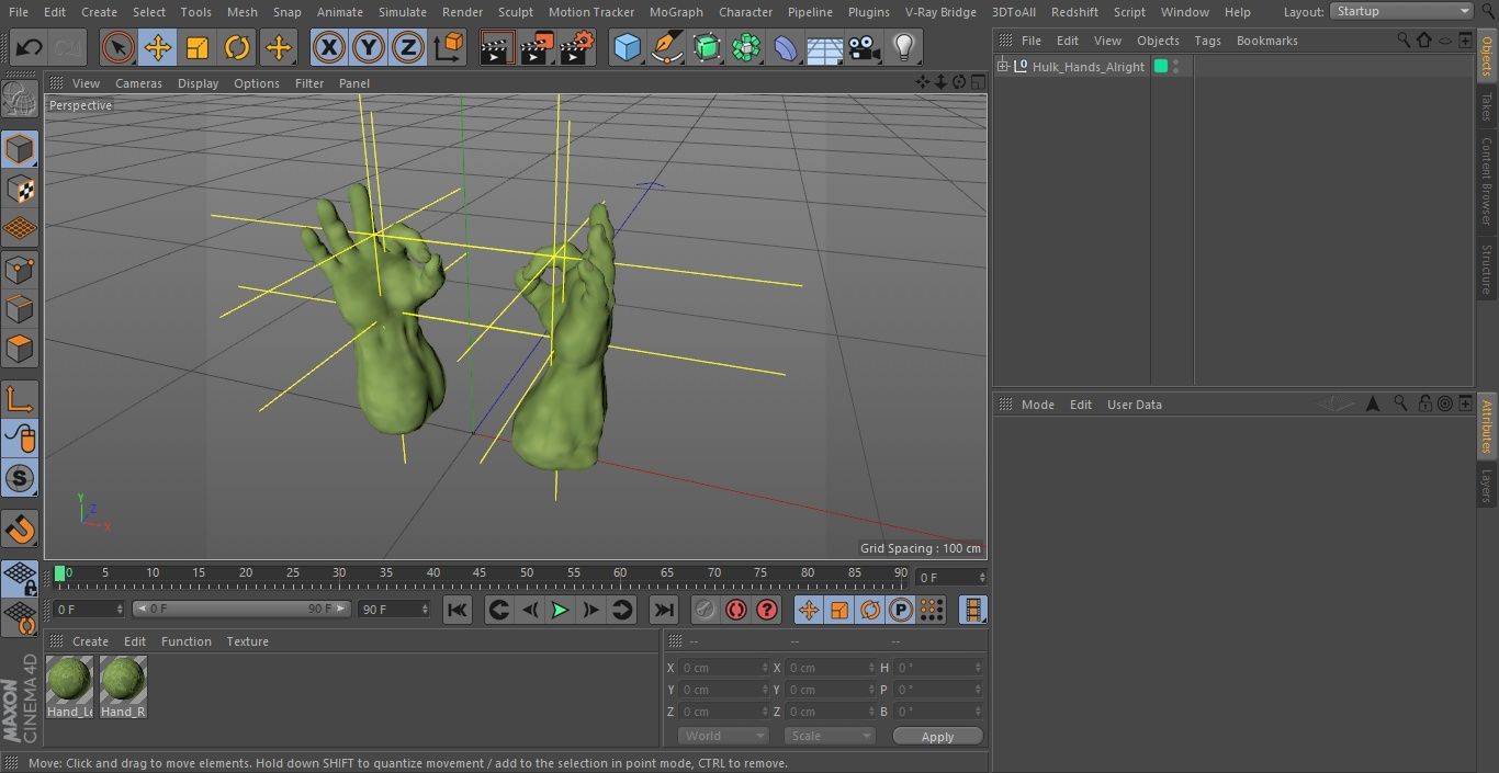 Hulk Hands Alright royalty-free 3d model - Preview no. 28