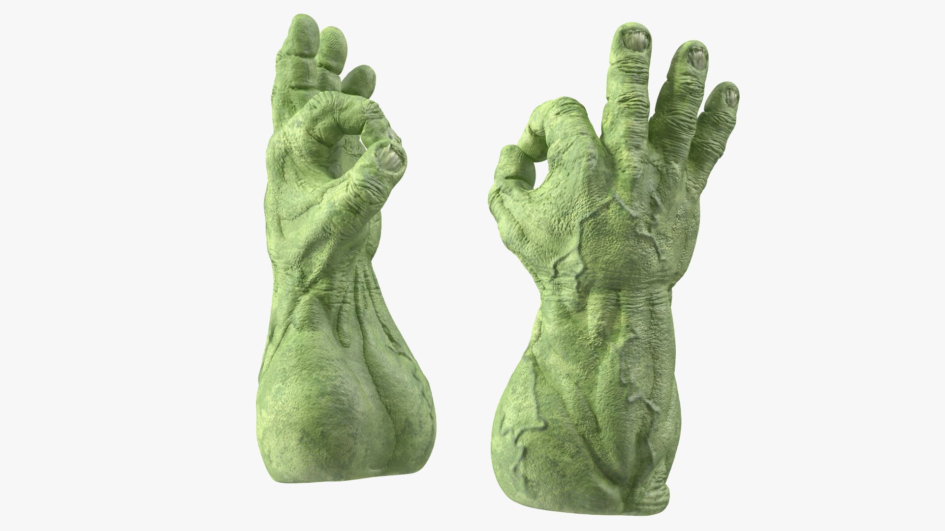 Hulk Hands Alright royalty-free 3d model - Preview no. 2