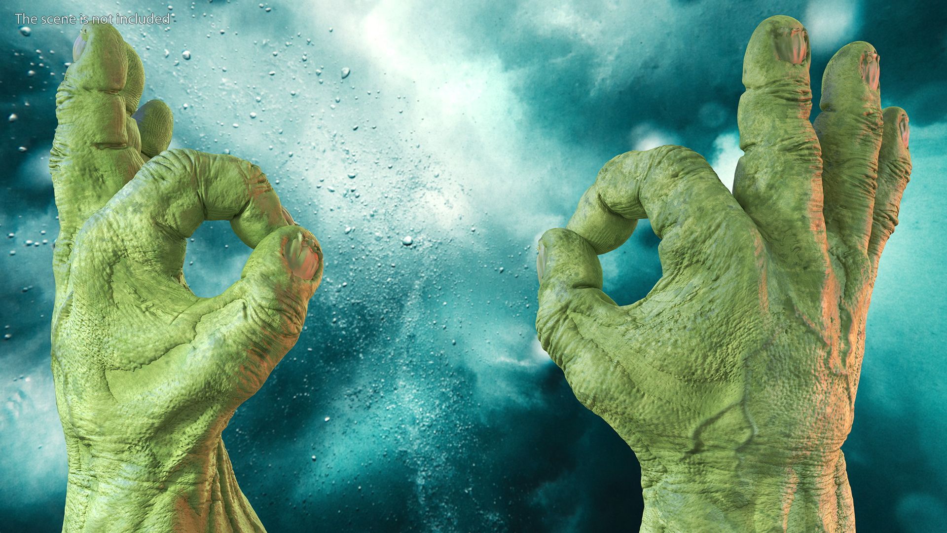 Hulk Hands Alright royalty-free 3d model - Preview no. 5