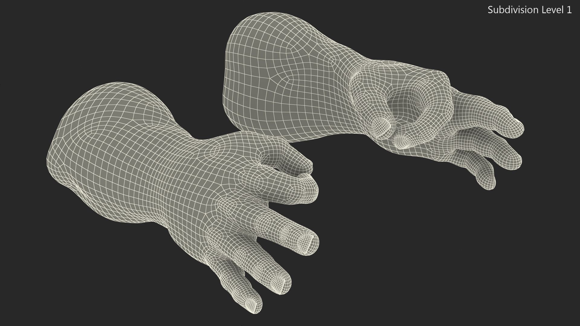 Hulk Hands Alright royalty-free 3d model - Preview no. 21