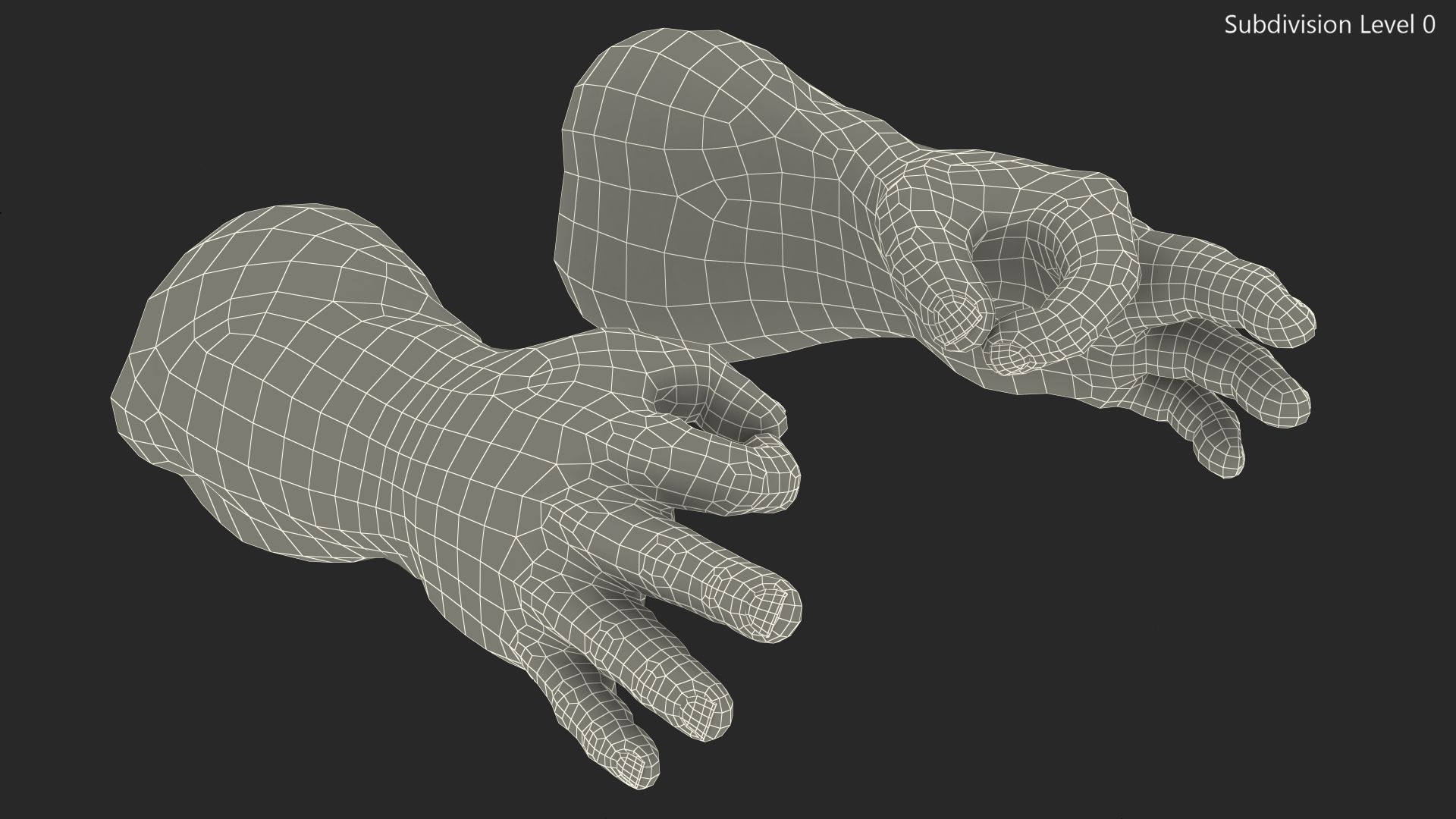 Hulk Hands Alright royalty-free 3d model - Preview no. 20