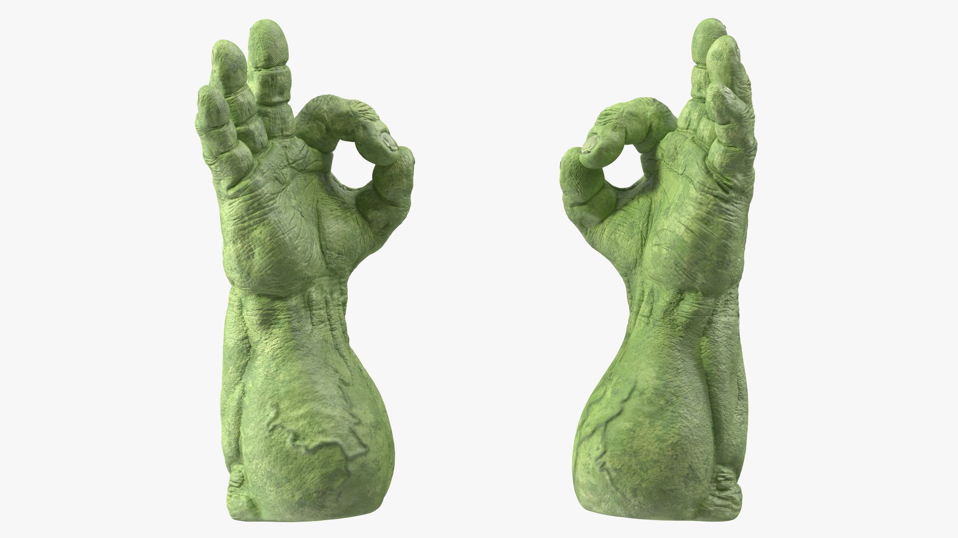 Hulk Hands Alright royalty-free 3d model - Preview no. 10