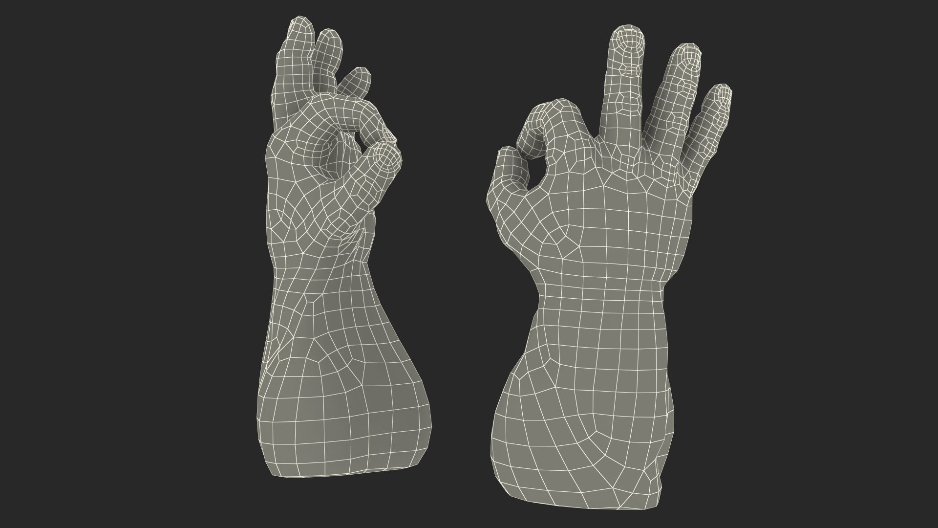 Hulk Hands Alright royalty-free 3d model - Preview no. 29