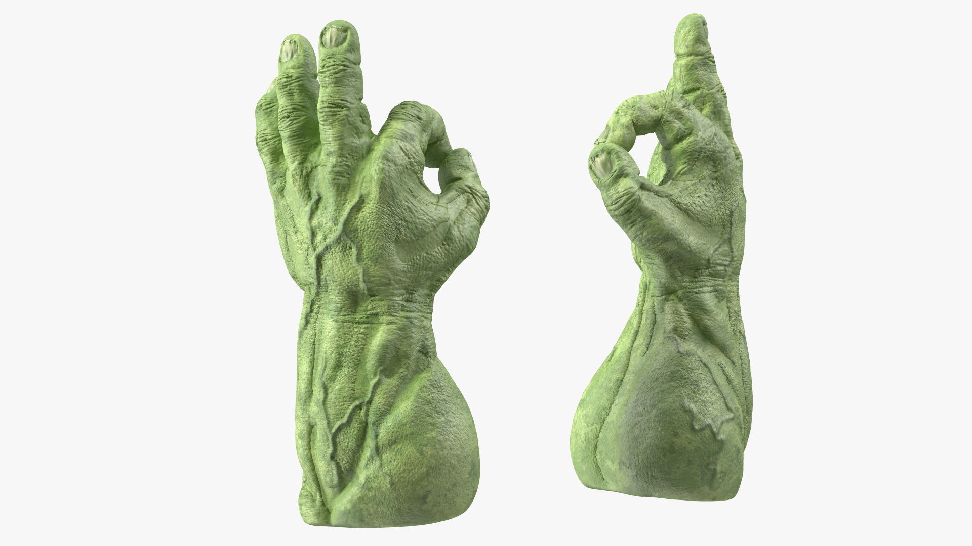 Hulk Hands Alright royalty-free 3d model - Preview no. 9