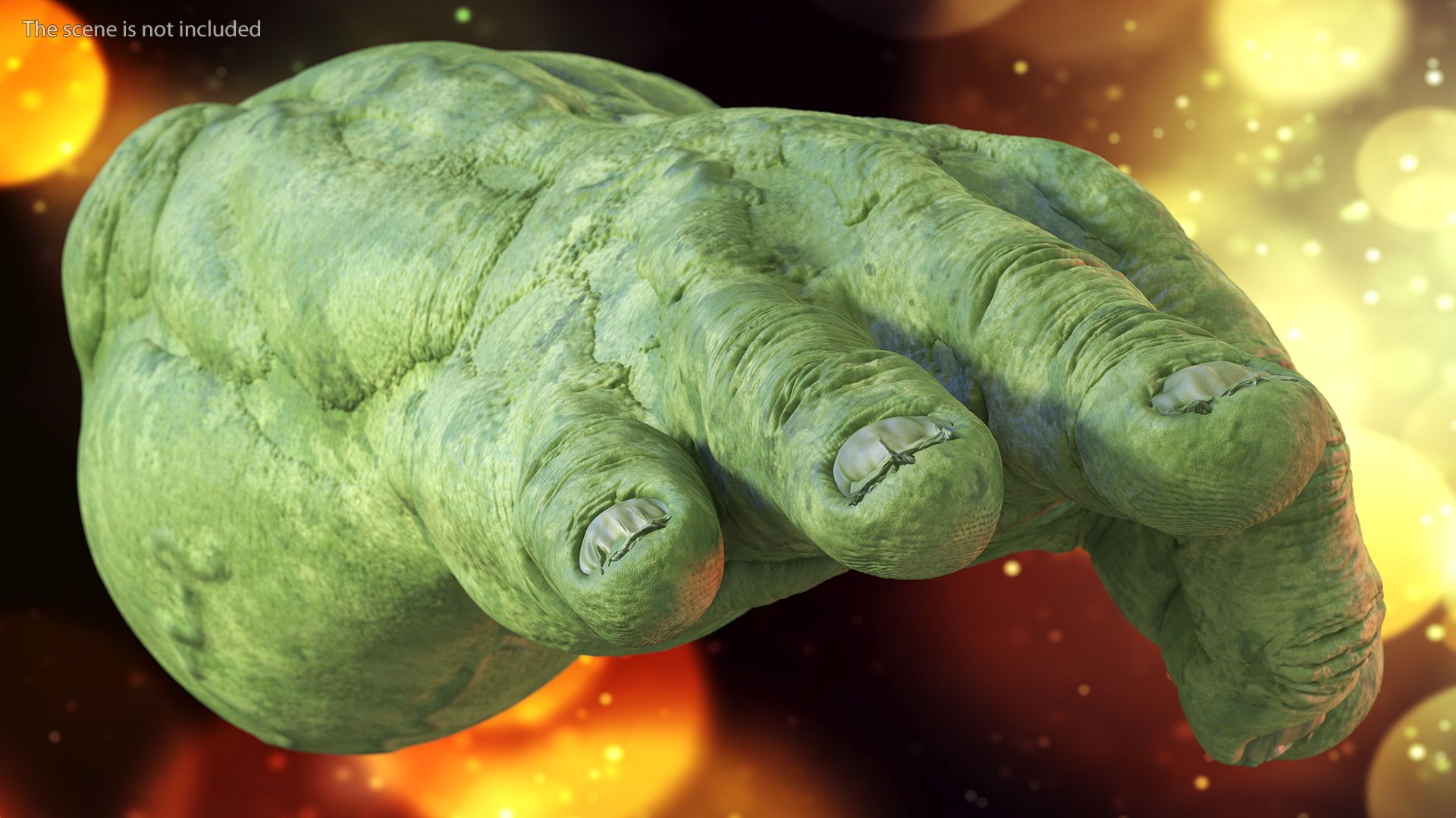 Hulk Hands Alright royalty-free 3d model - Preview no. 8