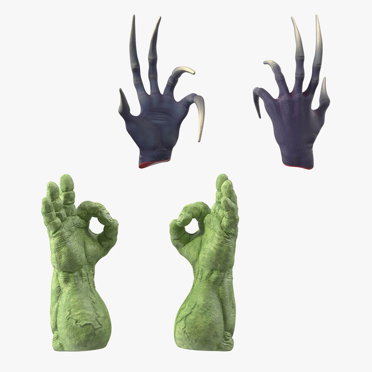 Mutant Hands Collection 3d model