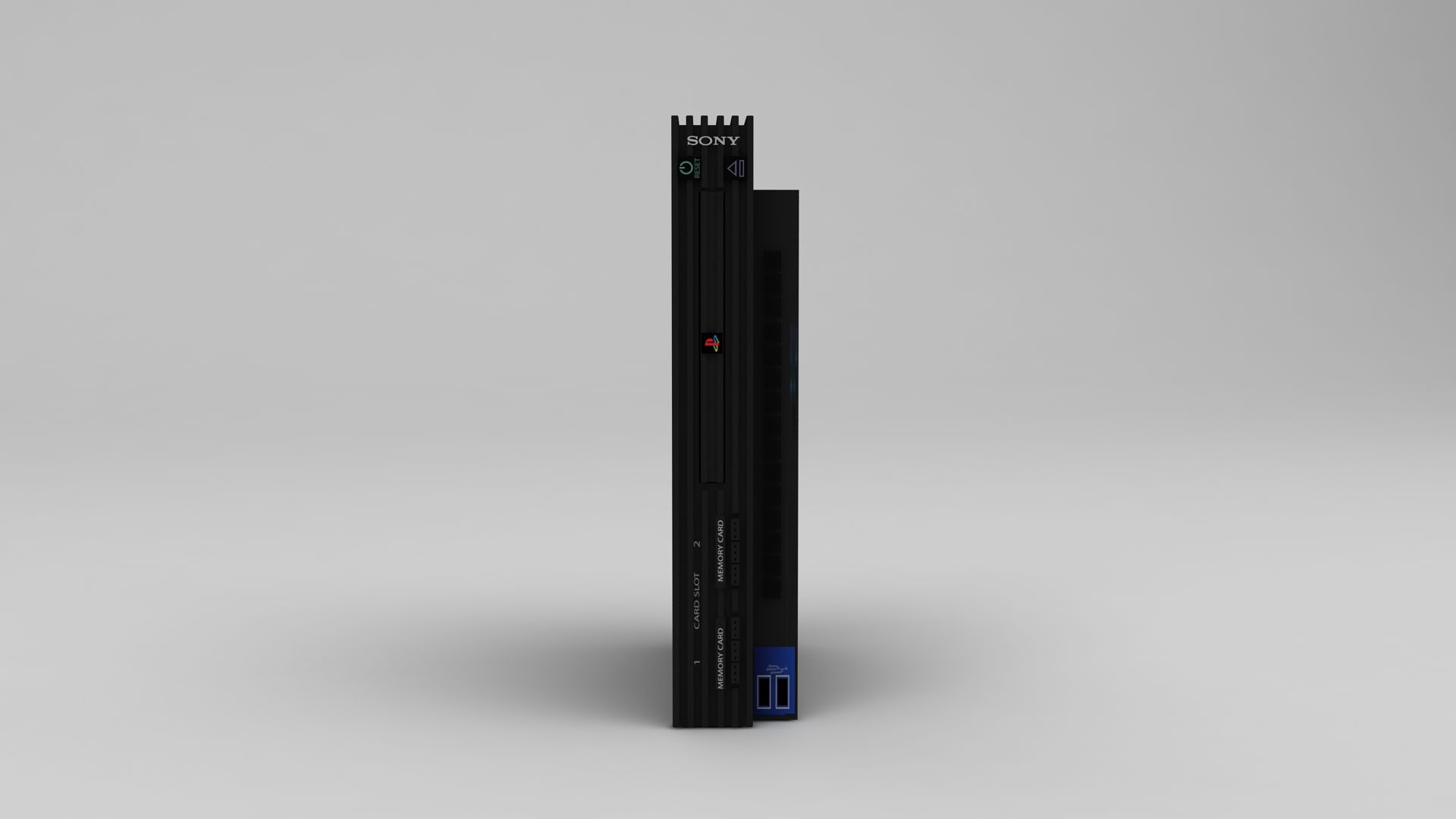 Sony Playstation 2 royalty-free 3d model - Preview no. 3