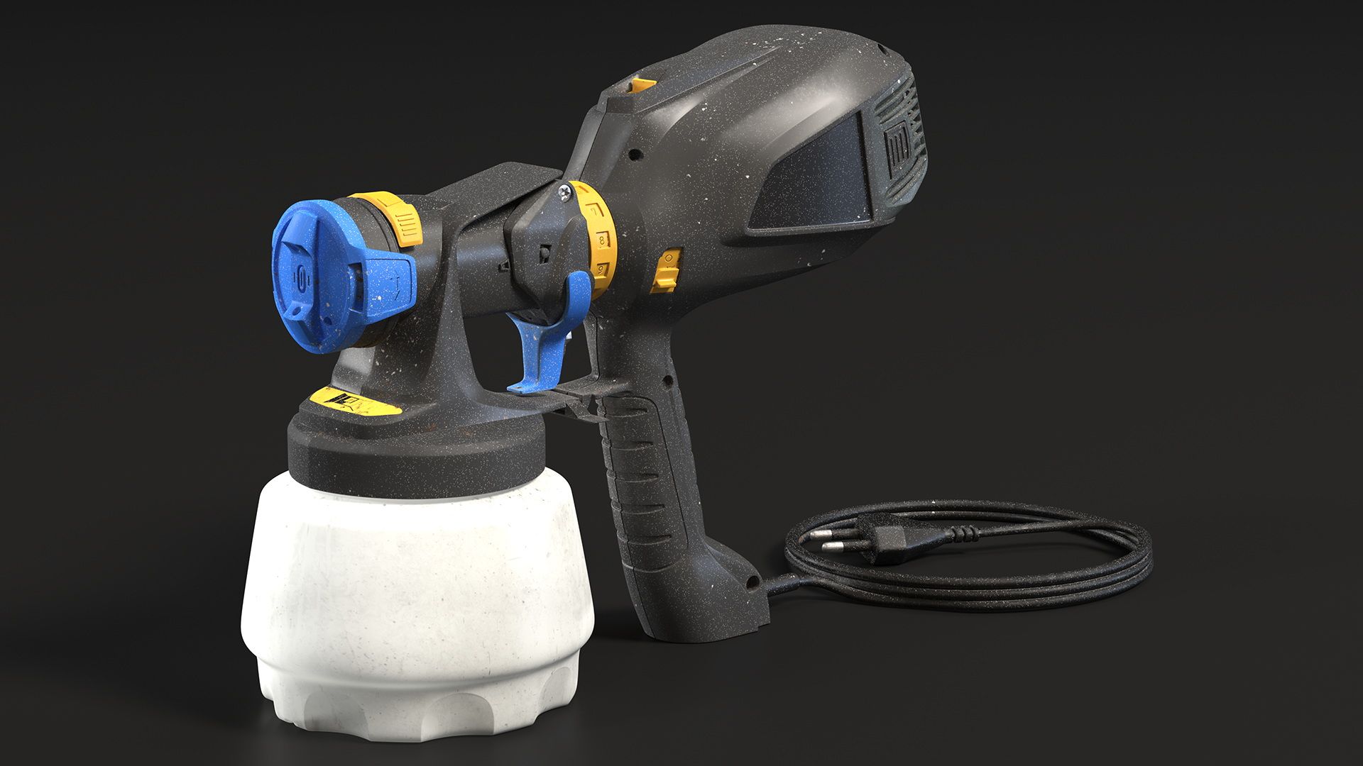 Portable Paint Sprayer royalty-free 3d model - Preview no. 9