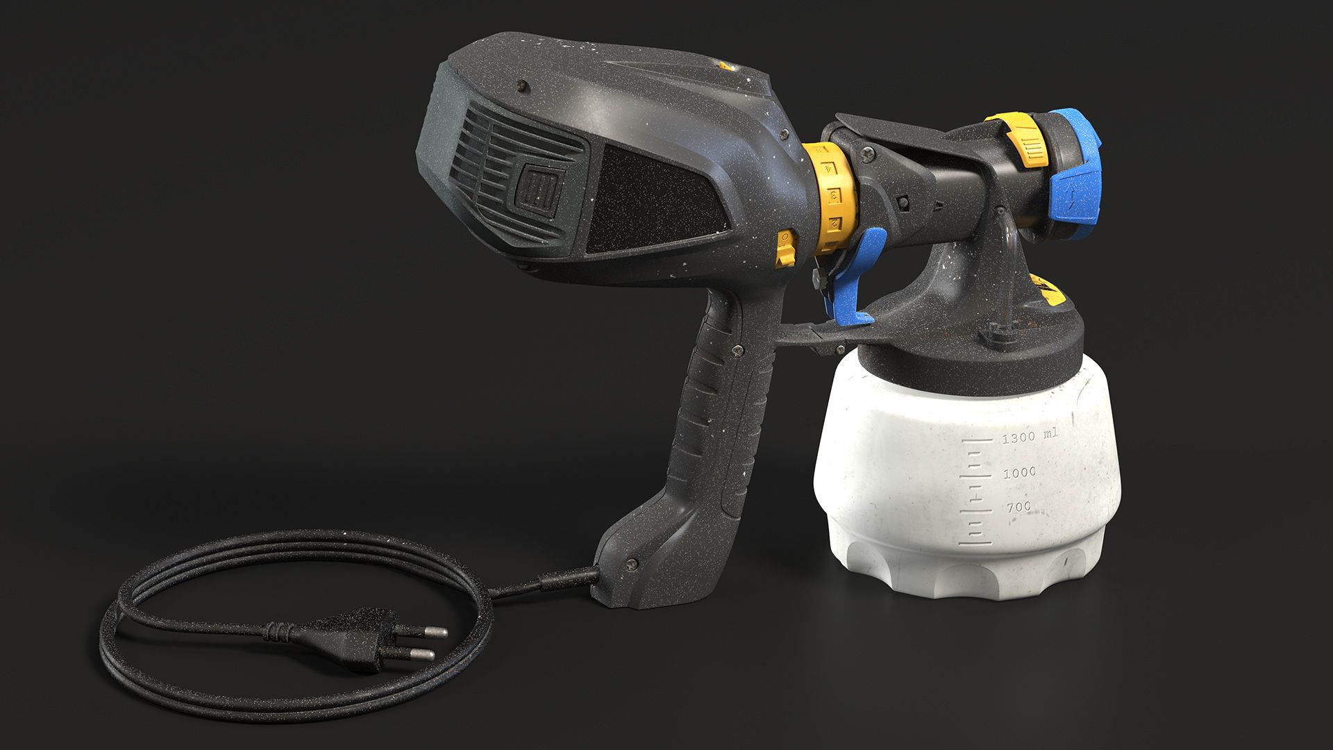 Portable Paint Sprayer royalty-free 3d model - Preview no. 8